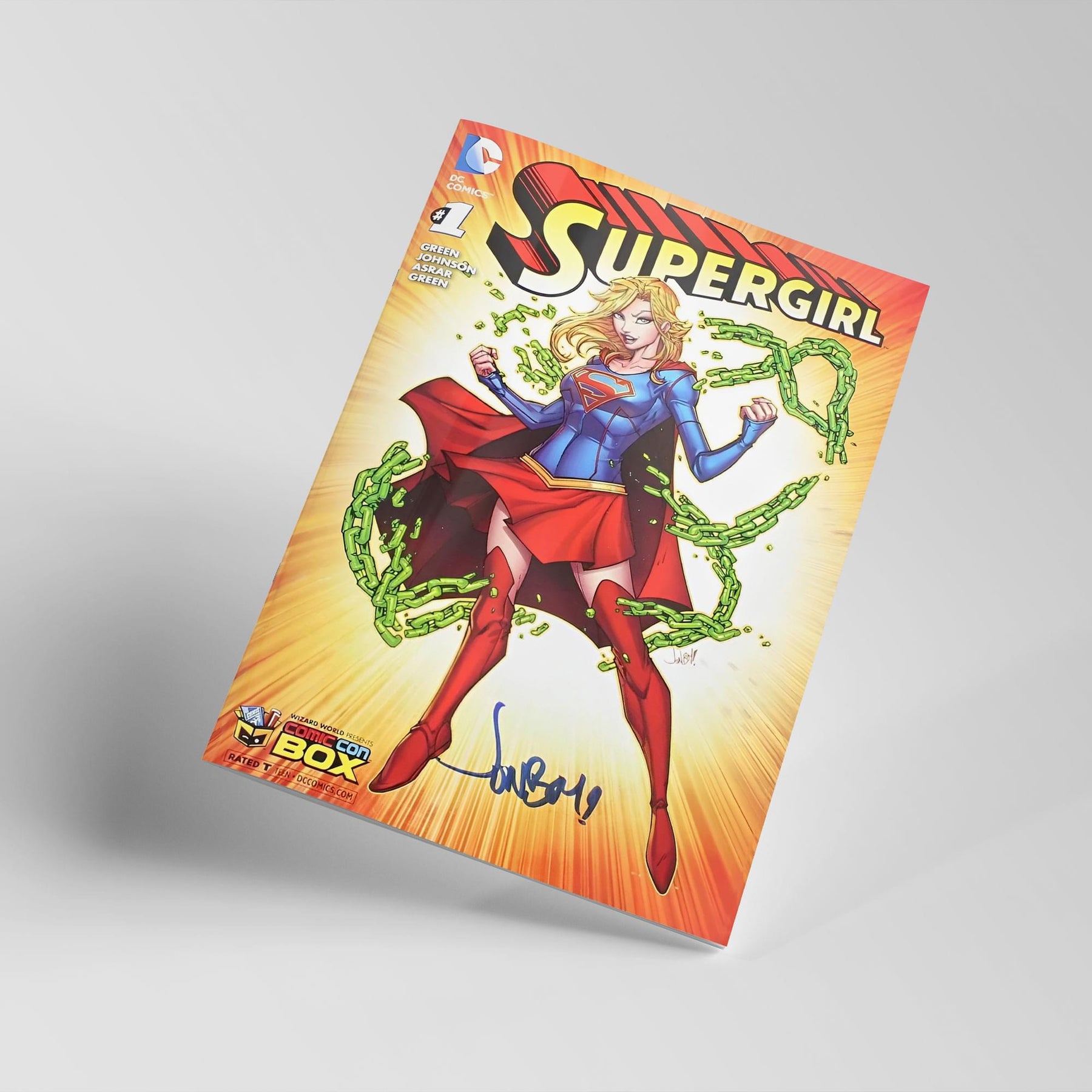 DC Comics Supergirl #1 | Comic Con Box Color Cover | AUTOGRAPHED - Jonboy Meyers