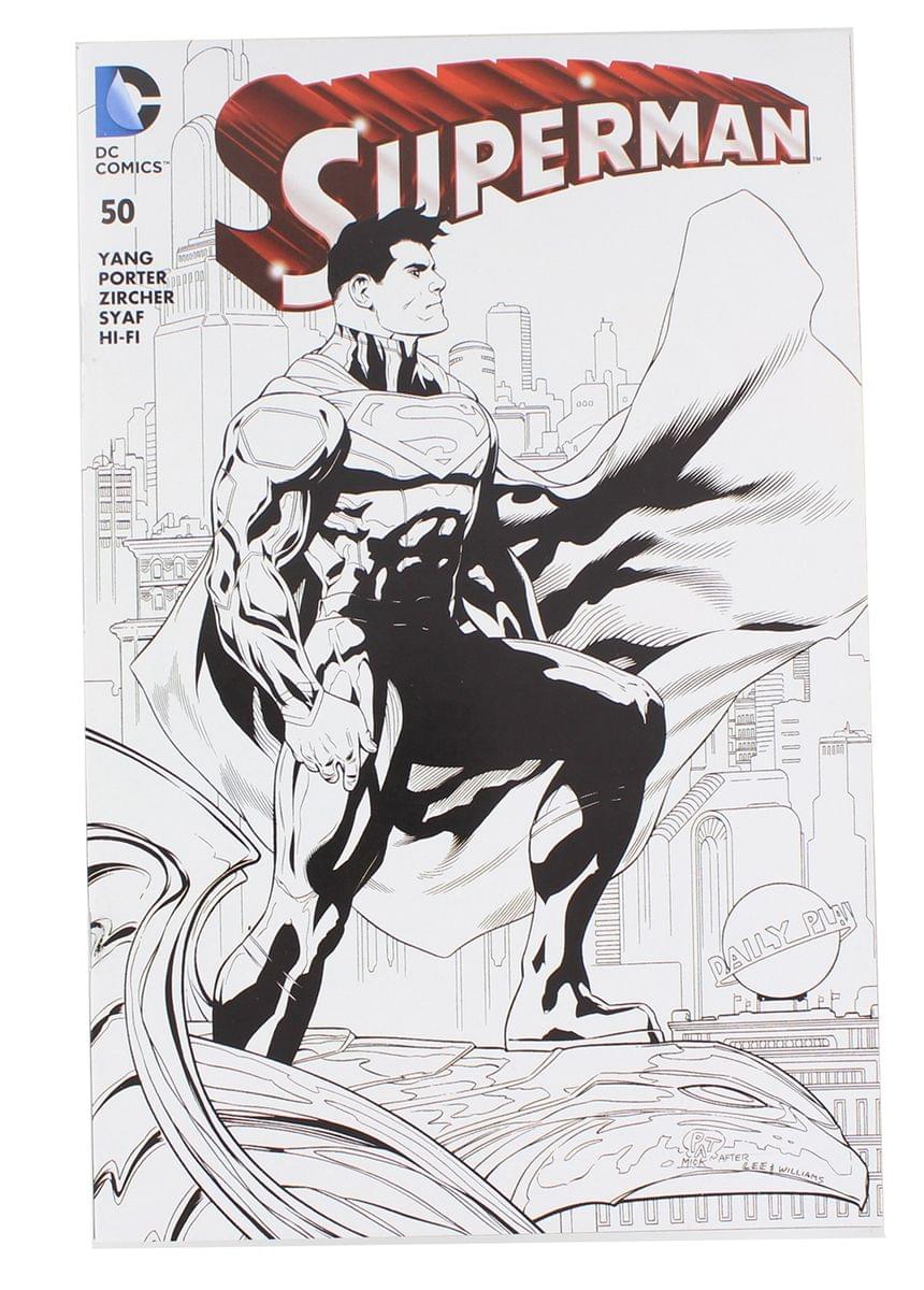 DC Comics Superman #50 | Comic Con Box B&W Cover