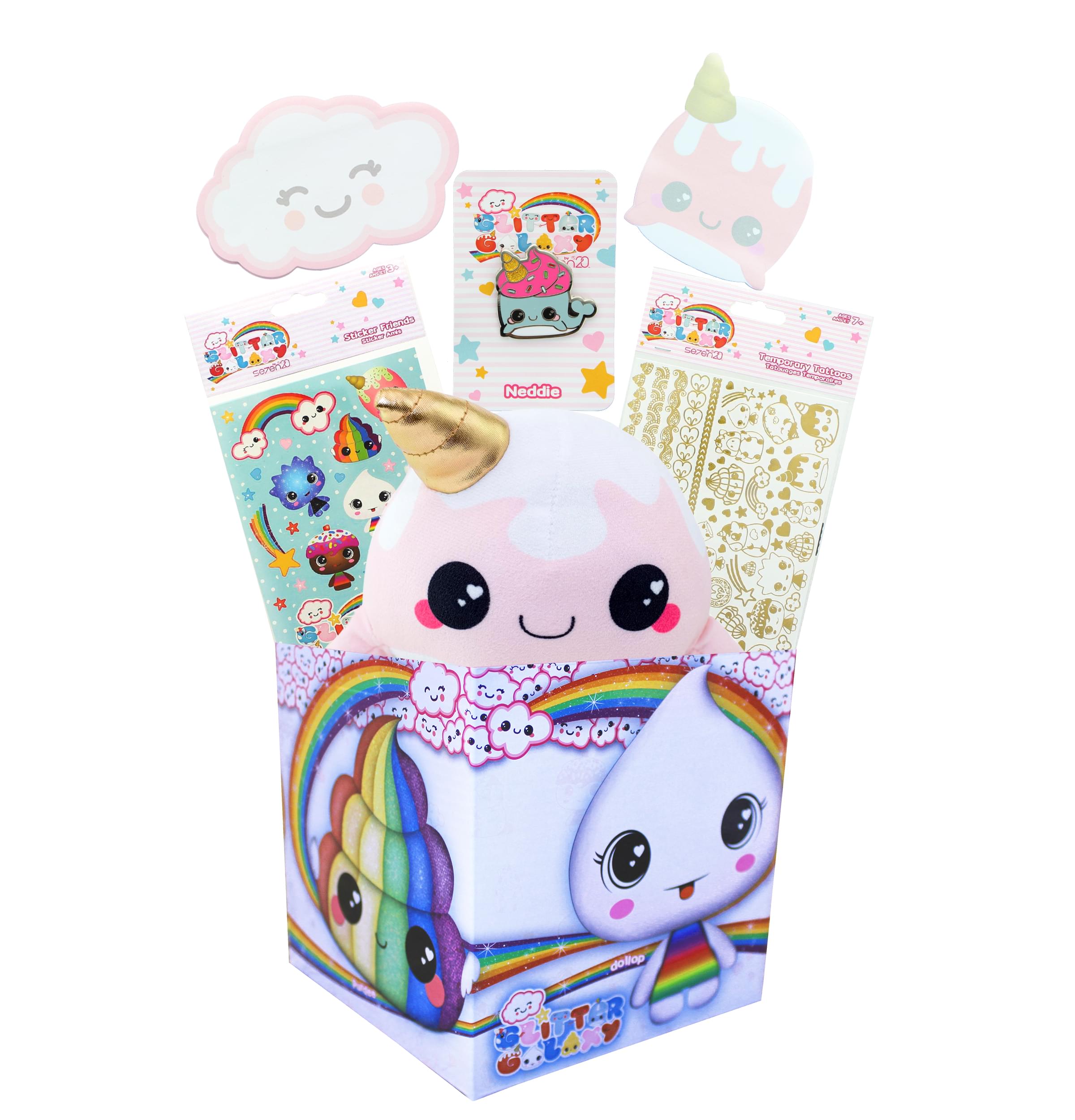 Glitter Galaxy LookSee Gift Box | Includes 6 Glitter Galaxy Themed Collectibles