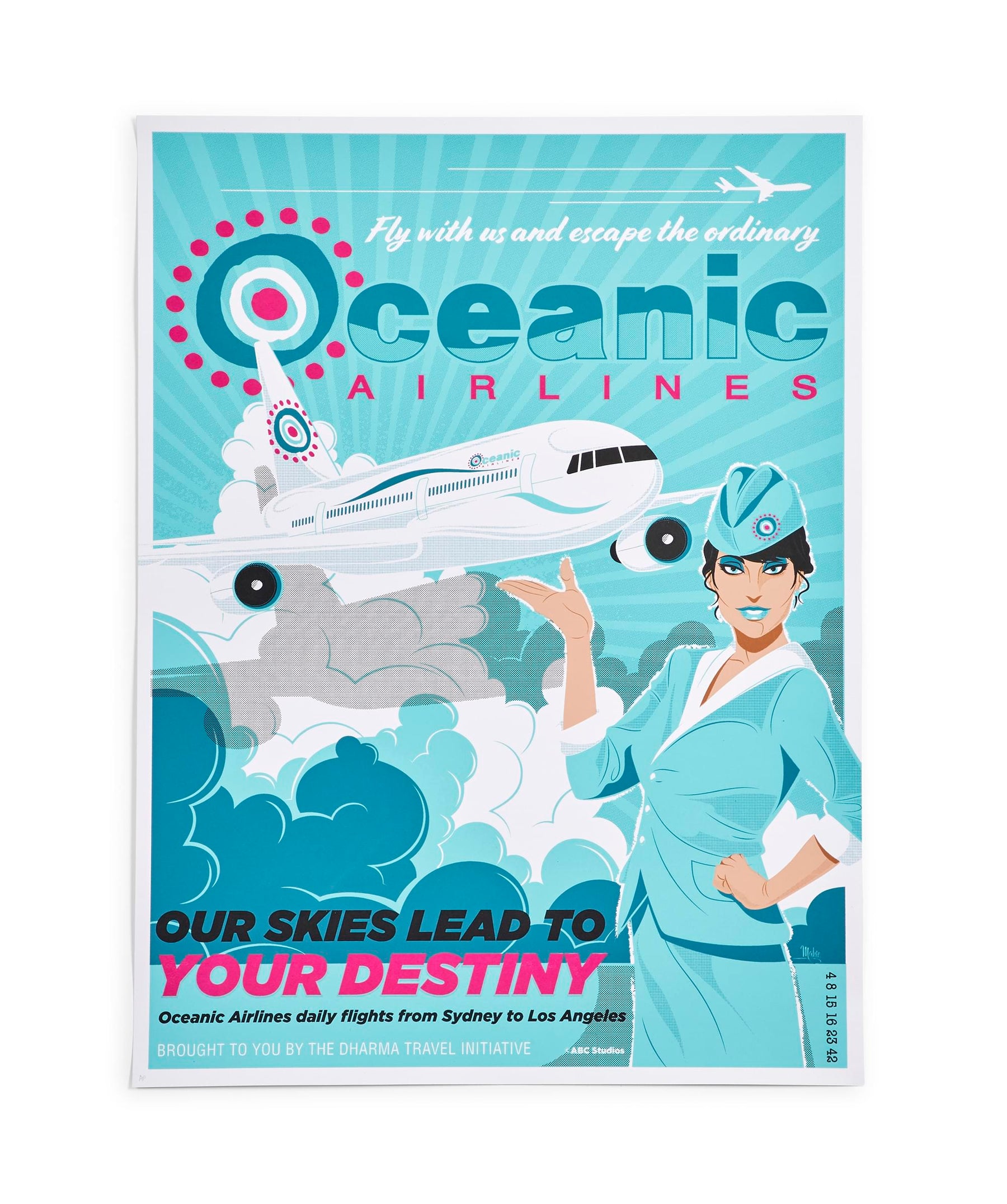 LOST Oceanic Airlines 18x24 Inch Wall Poster