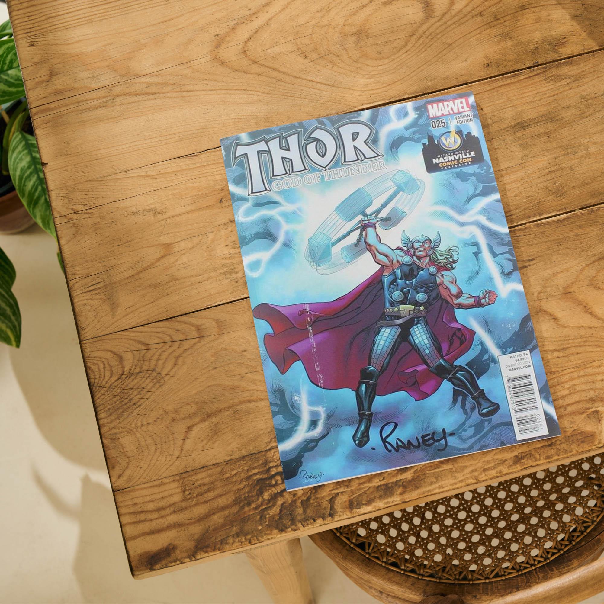 Marvel Comics Thor God of Thunder #25 | WW Nashville 2014 Cover | AUTOGRAPHED