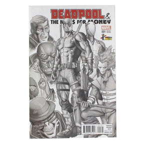 Marvel Deadpool Mercs for Money #001 Comic Con Box 2016 Exclusive B&W Cover