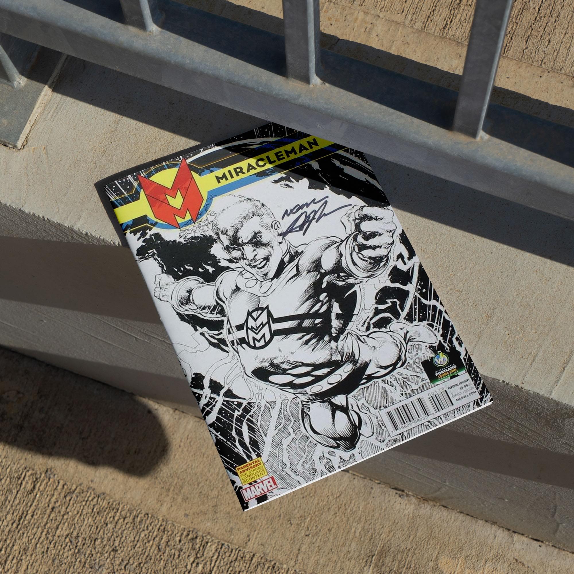 Marvel Comics Miracleman #1 | WW Portland B&W Cover | AUTOGRAPHED