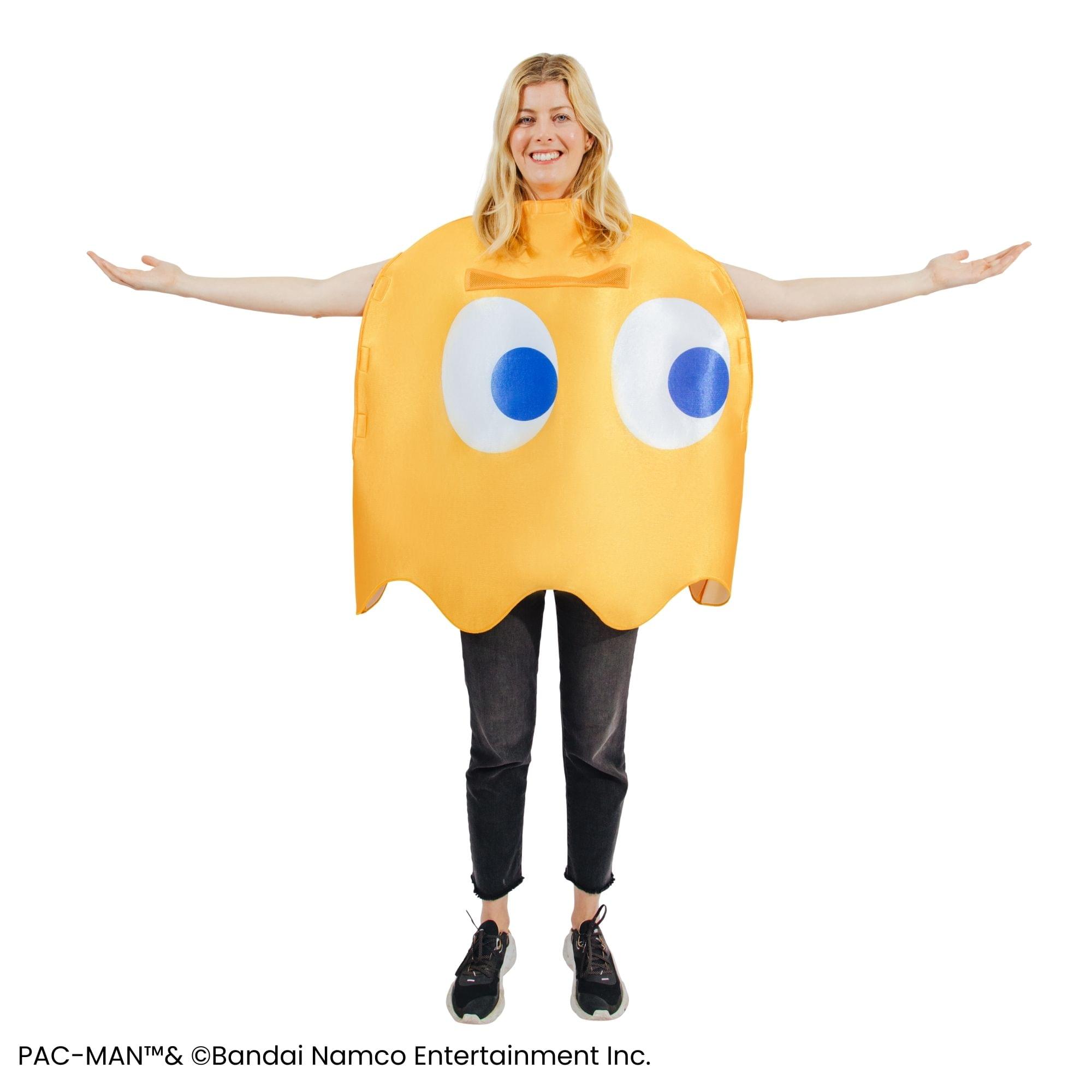 PAC-MAN CLYDE Ghost Adult Costume | One Size Fits Most