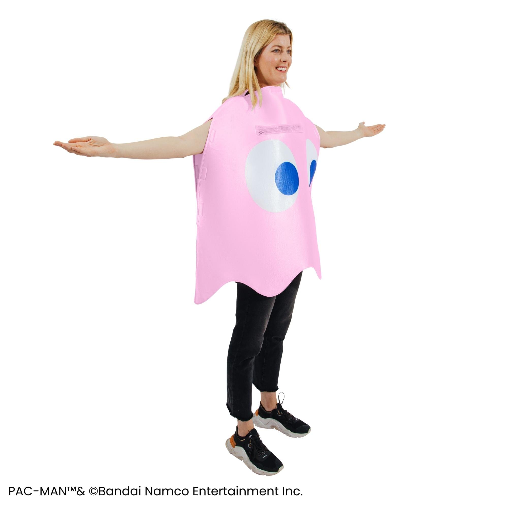 PAC-MAN Ghost PINKY Adult Costume | One Size Fits Most