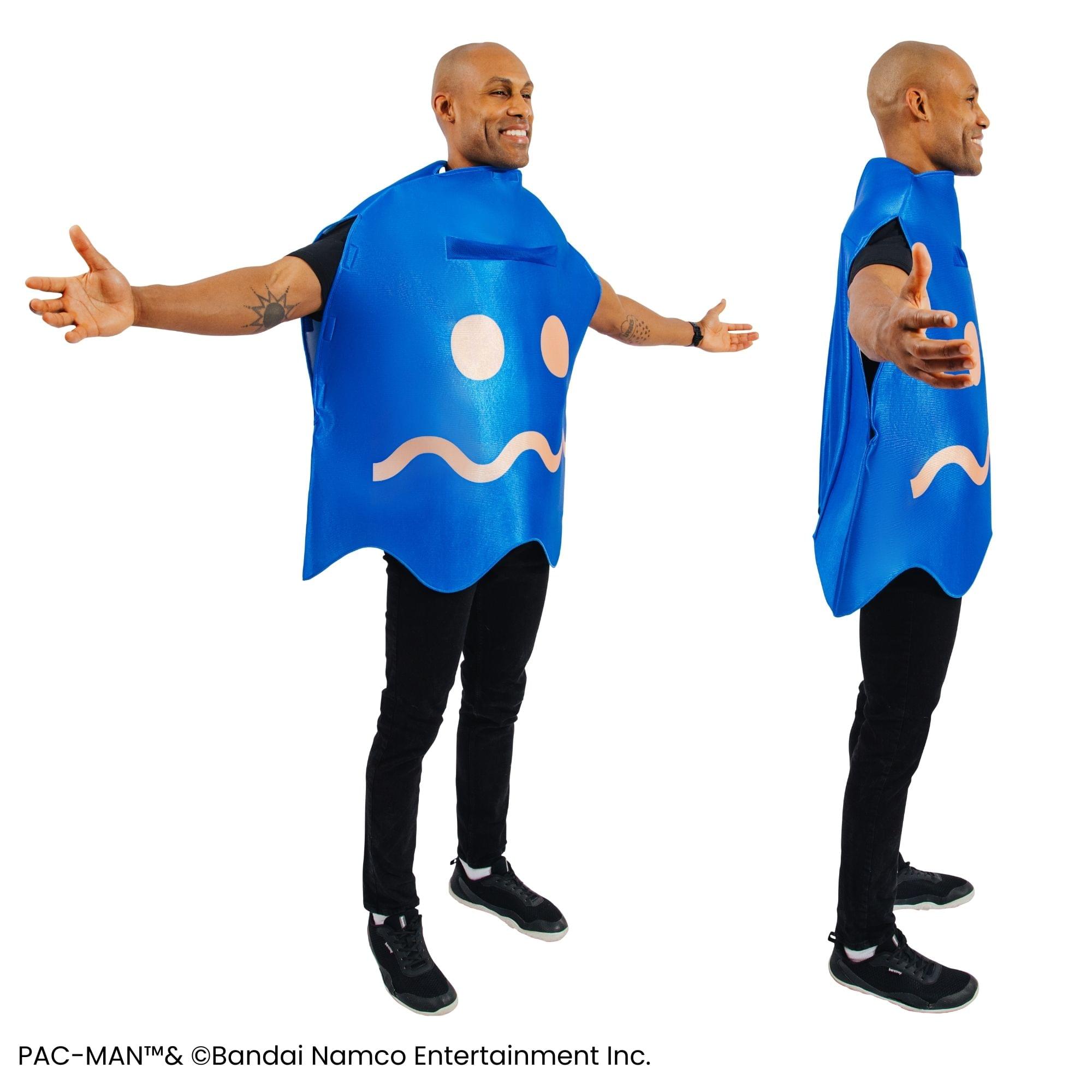 PAC-MAN TURN-TO-BLUE Ghost Adult Costume | One Size Fits Most