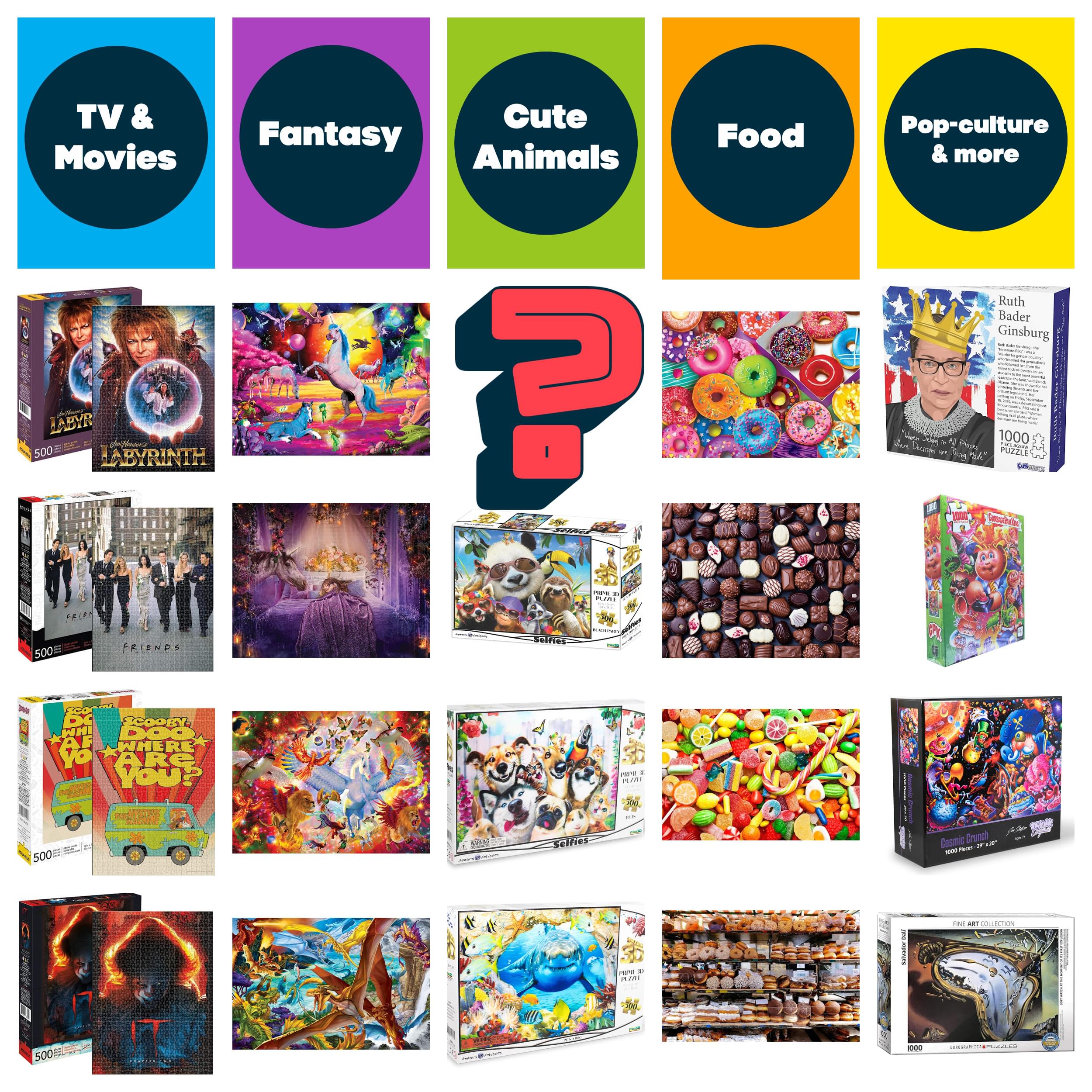 Jigsaw Puzzle Mystery Gift Box Bundle | Includes 8 Puzzles