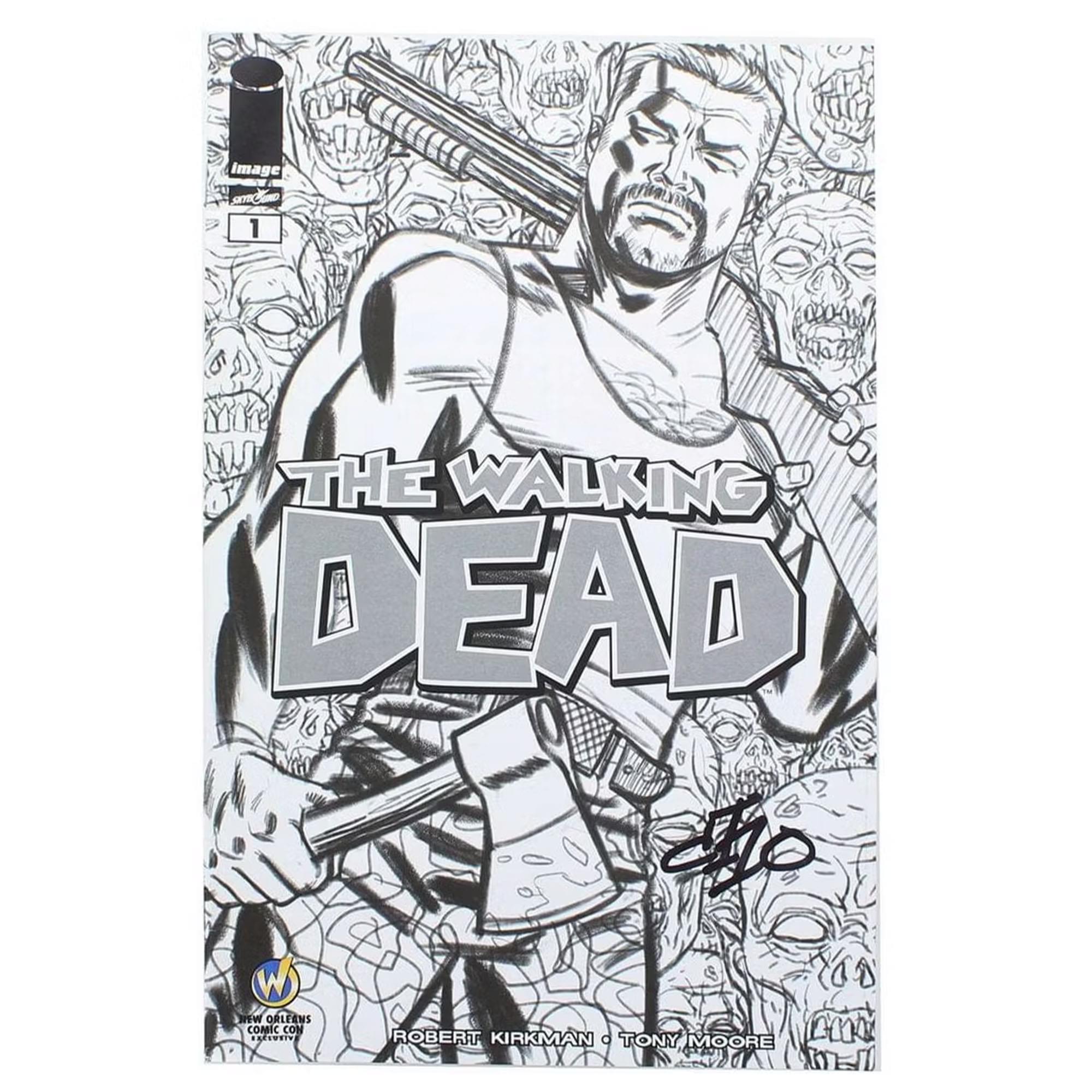 Image Comics The Walking Dead #1 | WW New Orleans B&W Cover | AUTOGRAPHED