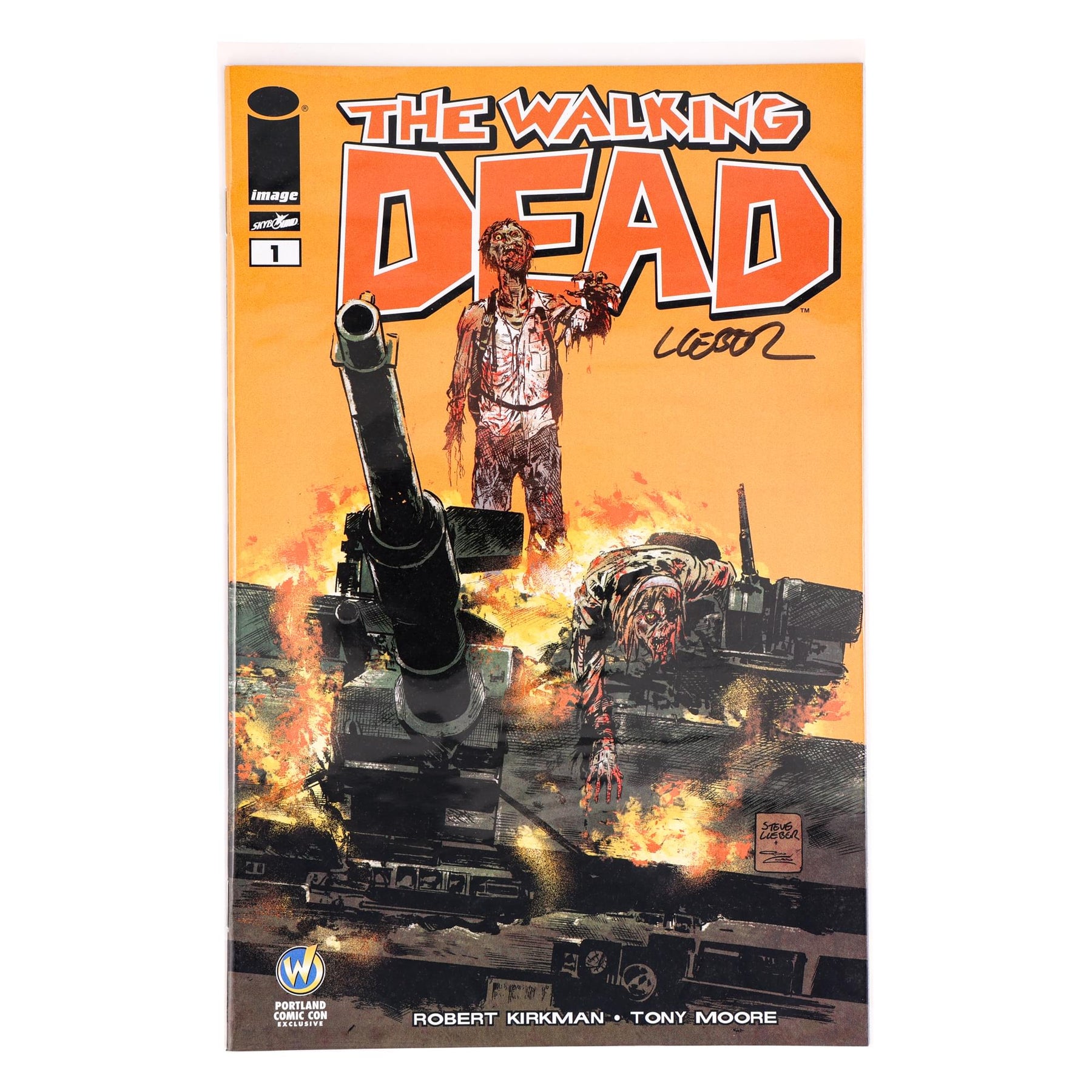 The Walking Dead #1 WW Portland Exclusive Color Cover Signed By Steve Lieber