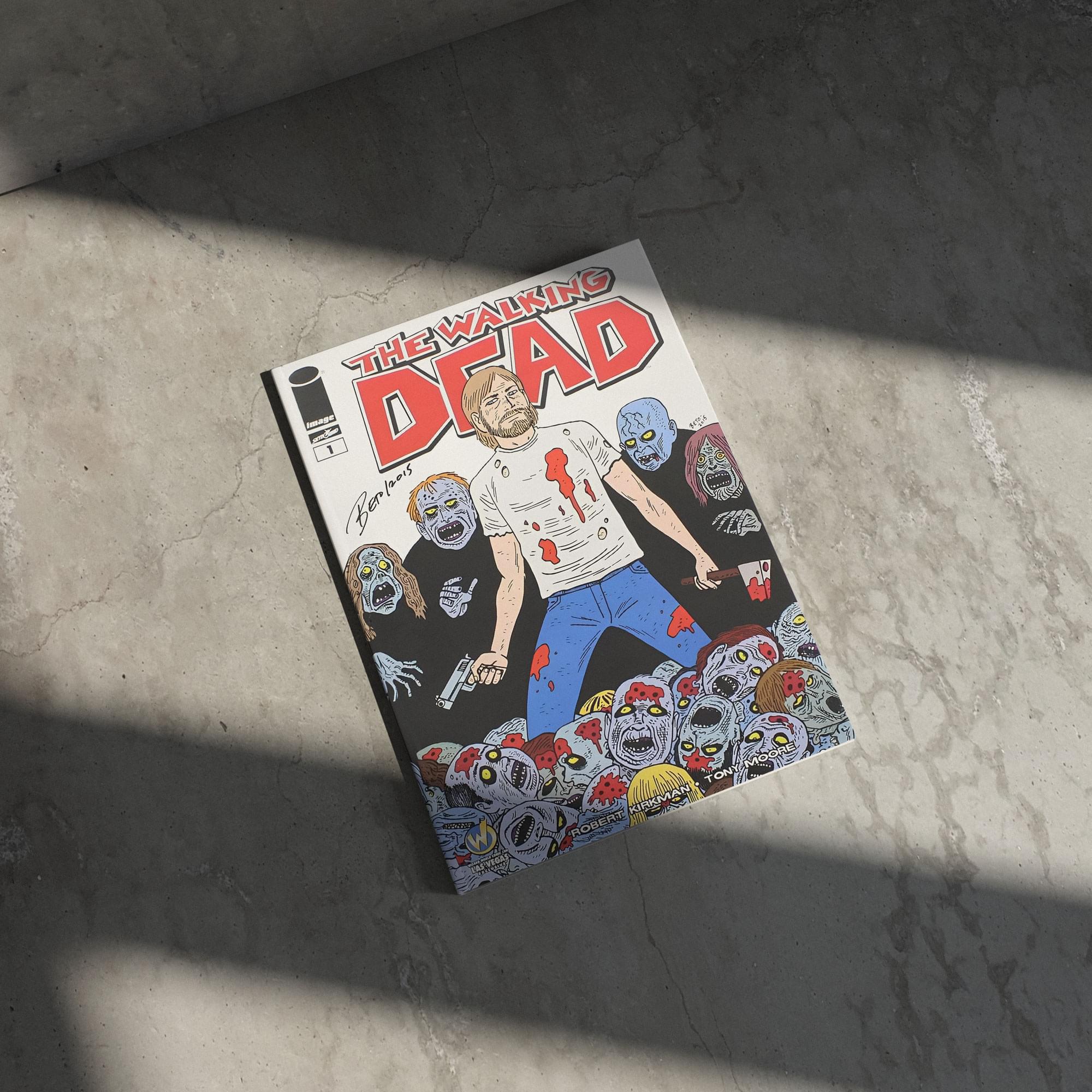 The Walking Dead #1 WW Vegas Exclusive Color Cover Signed By Gilbert Hernandez