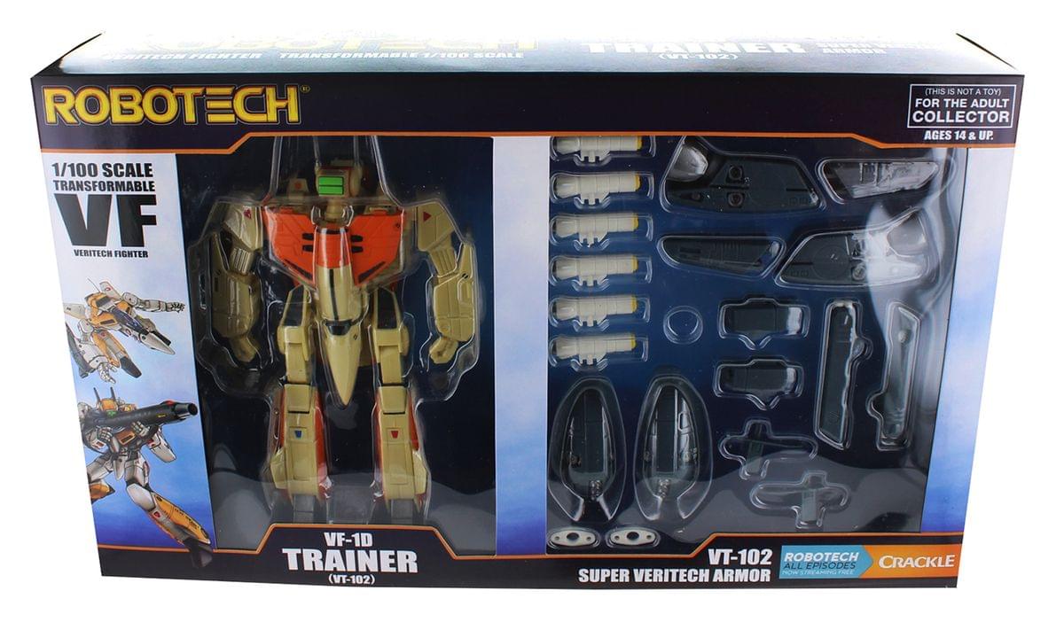 Robotech 1/100 Transformable Figure: VF-1D Trainer w/ Super Veritech Armor
