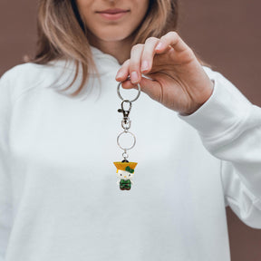 Street Fighter X Sanrio Mobile Key Chain Guile