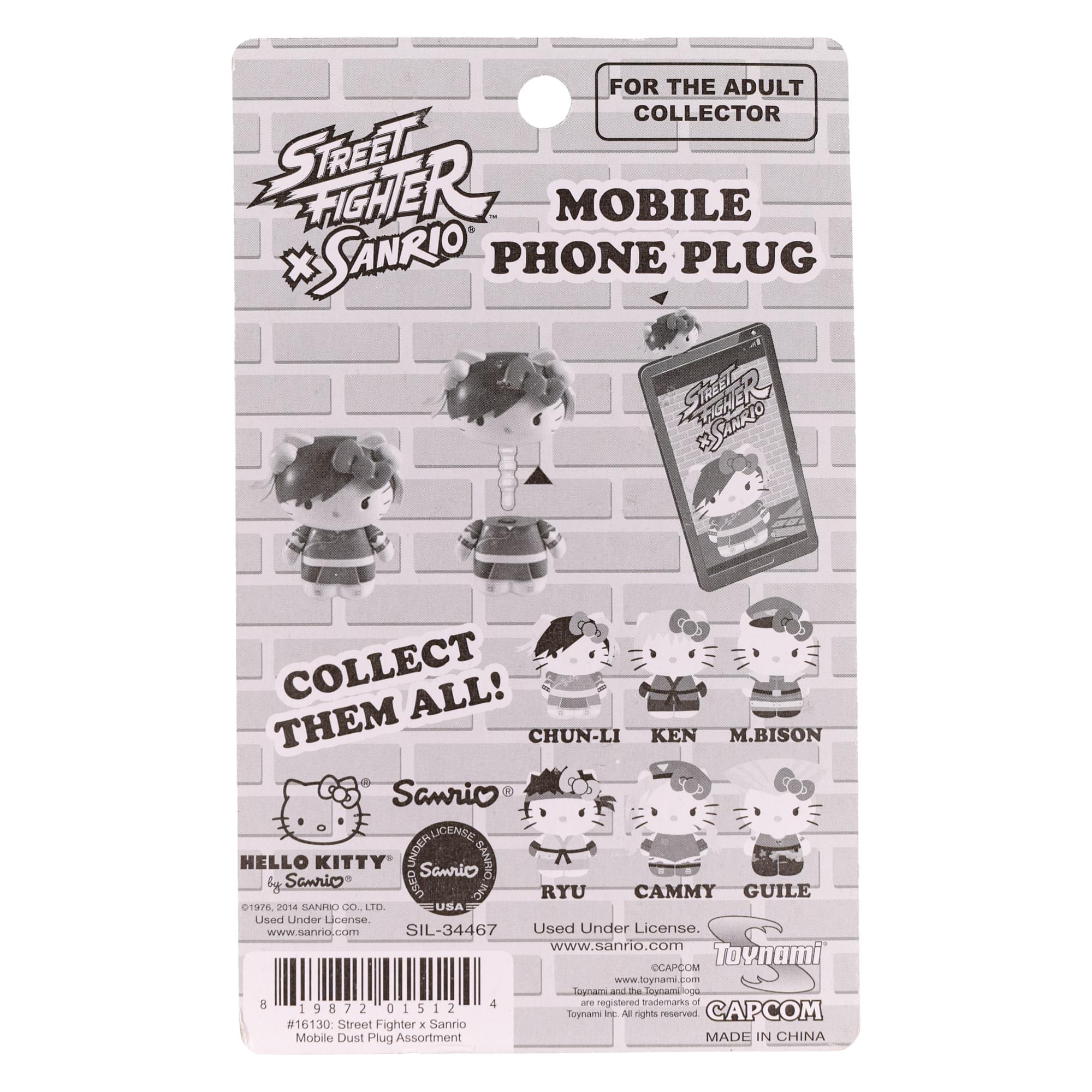Street Fighter X Sanrio Mobile Plug Charm Cammy