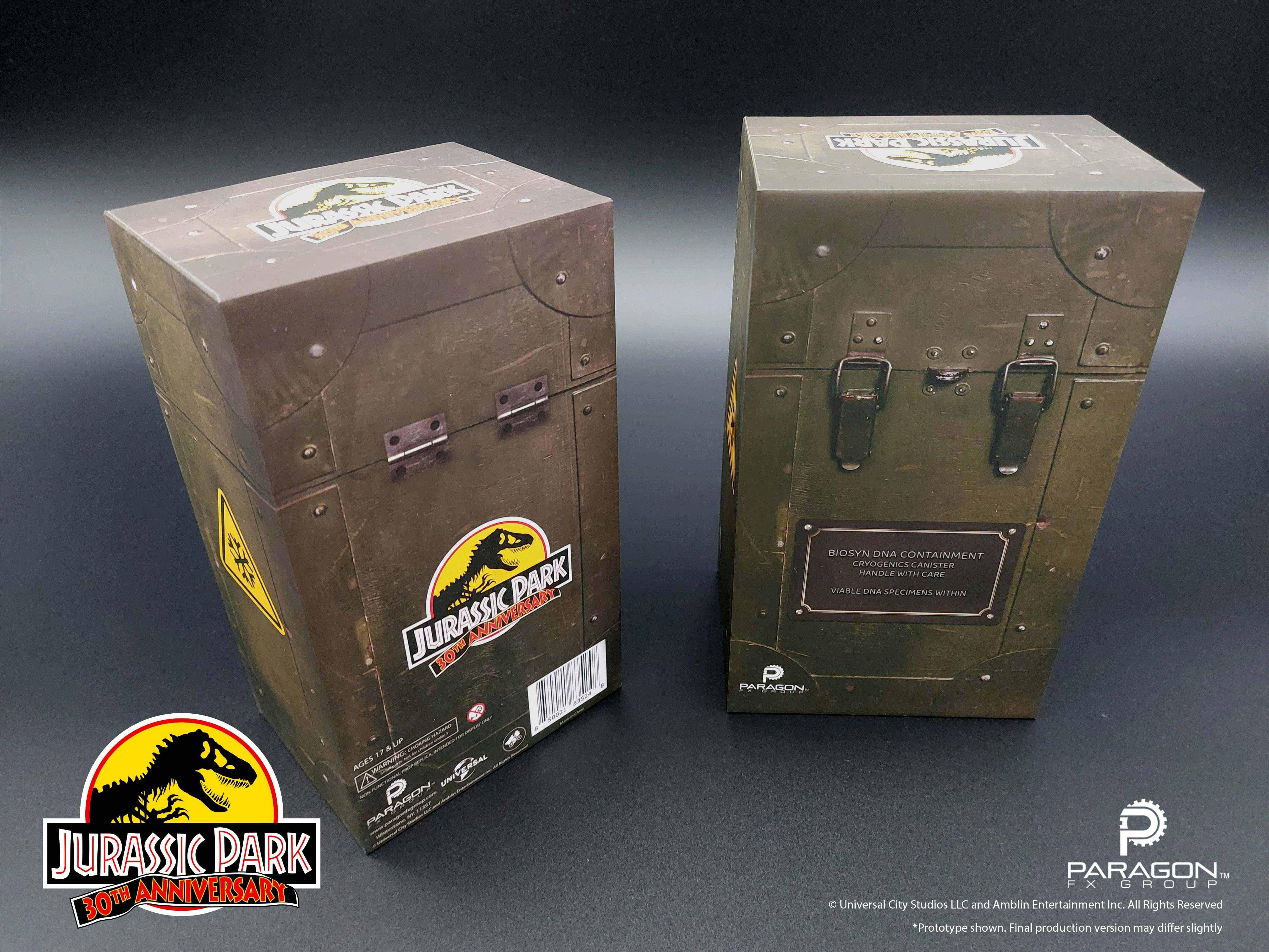Jurassic Park Cryogenics Canister Replica