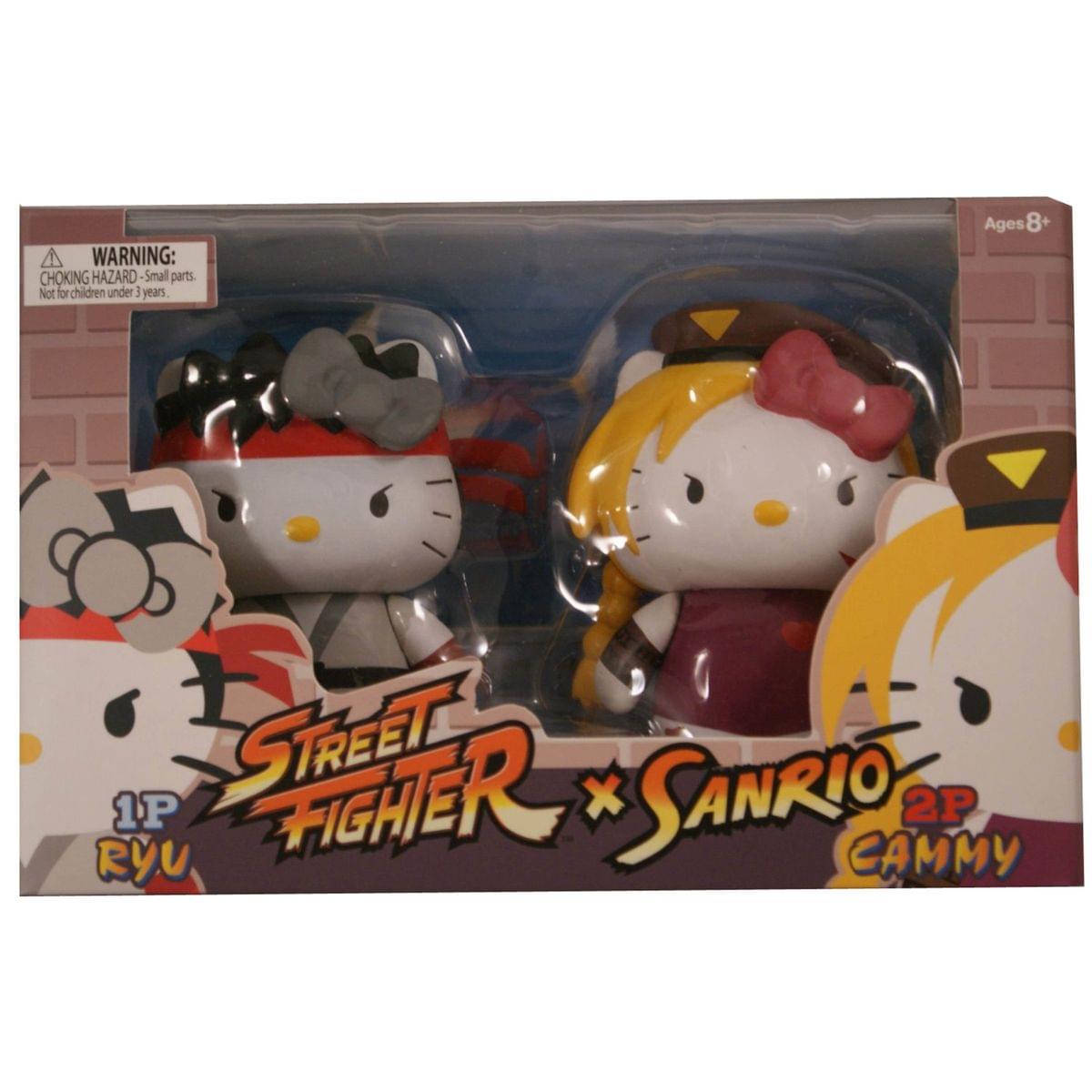 Hello Kitty Street Fighter 2 Figure Pack Ryu & Cammy