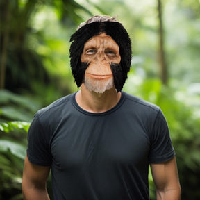 Chimpanzee Costume Half Face Mask Adult