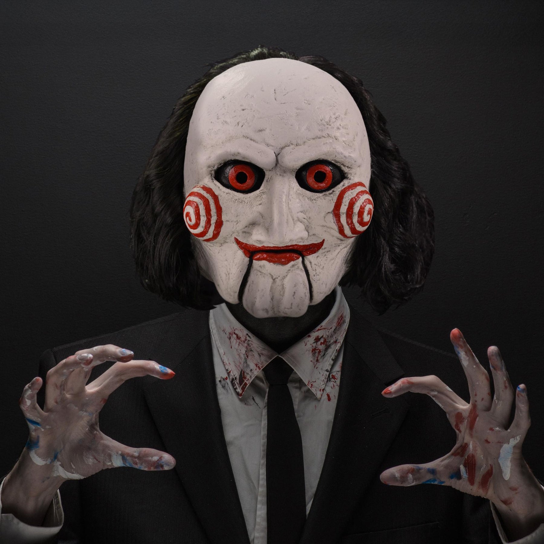 SAW Adult Costume Face Mask Billy Puppet