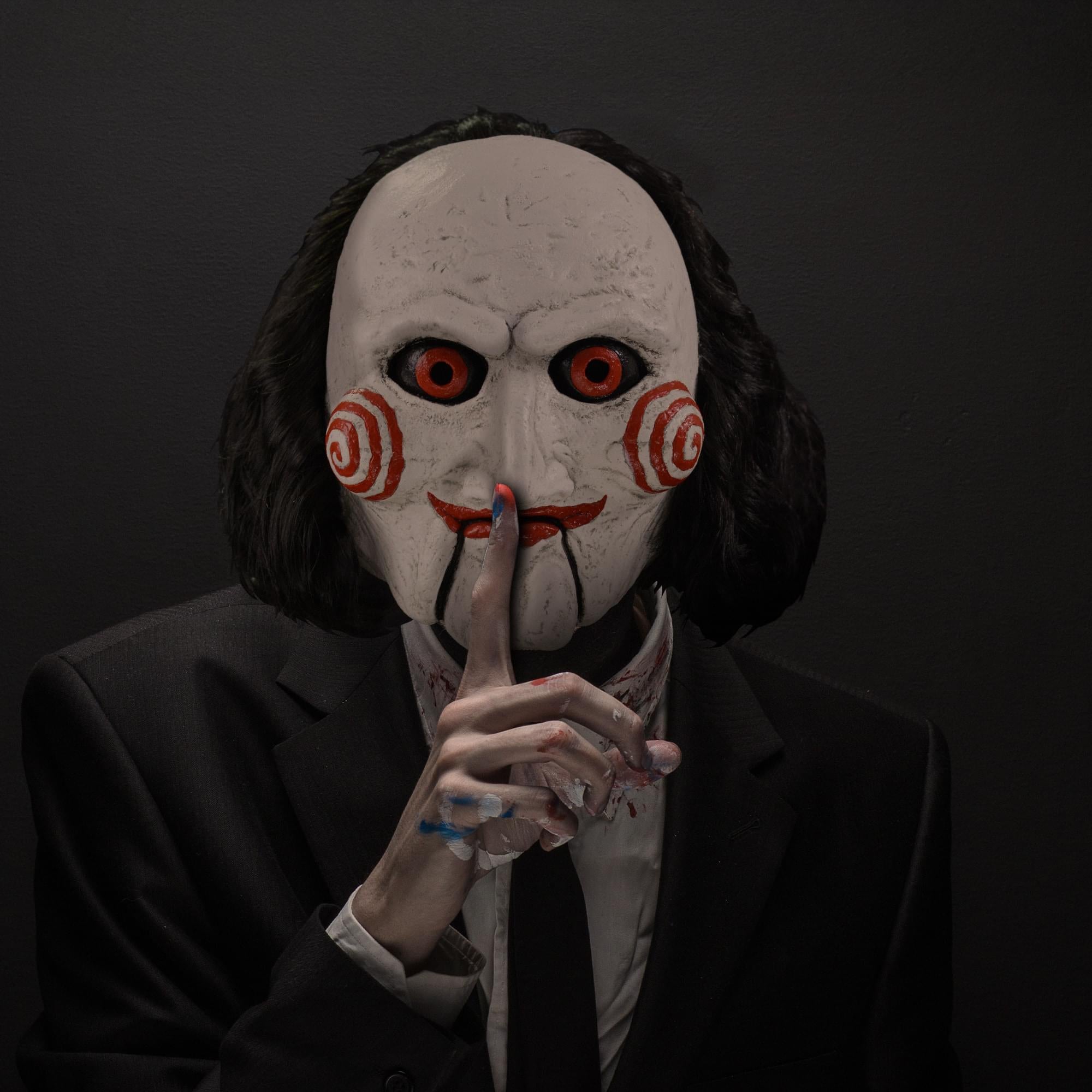 SAW Adult Costume Face Mask Billy Puppet