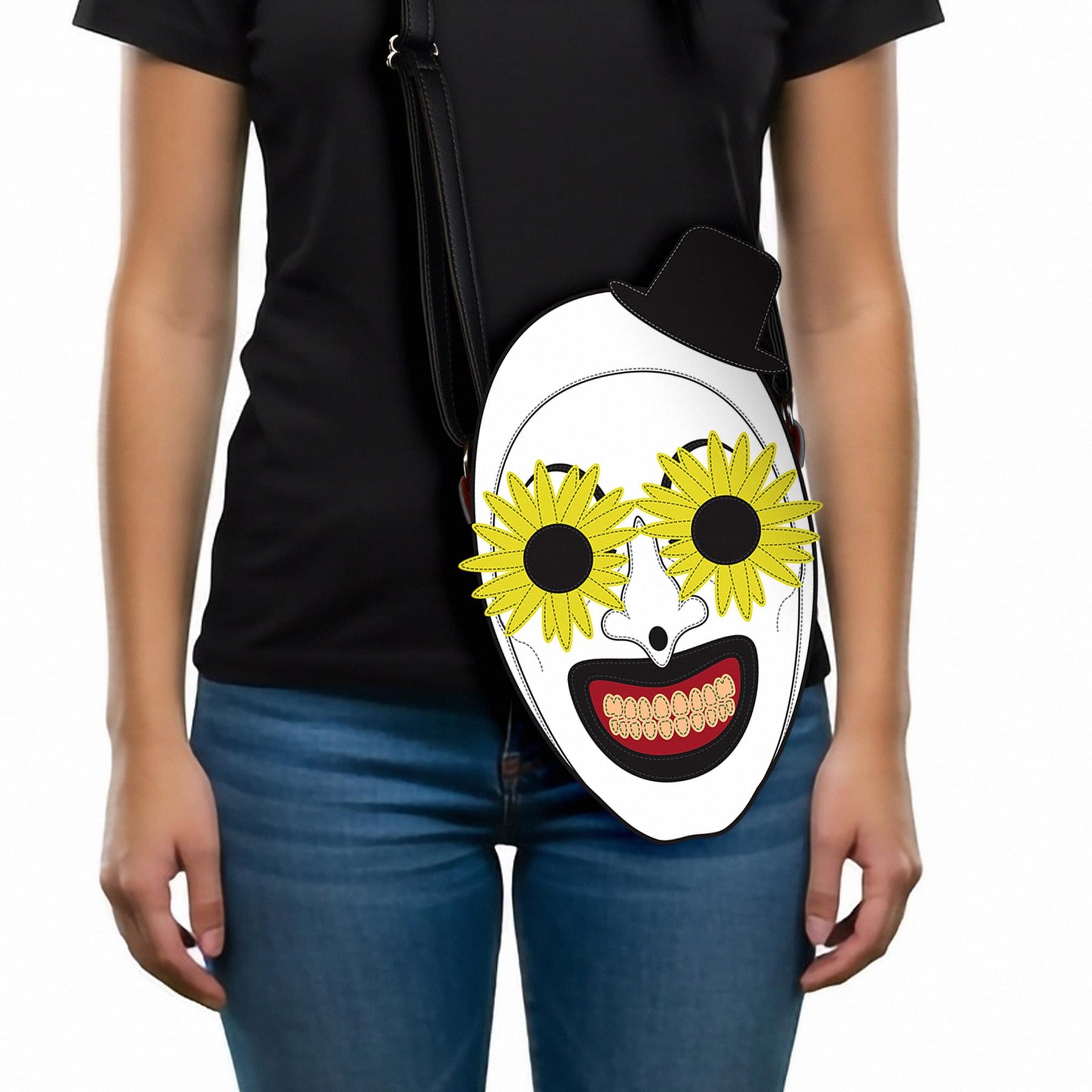 Terrifier 2 Art The Clown Flower Glasses Designer Costume Bag