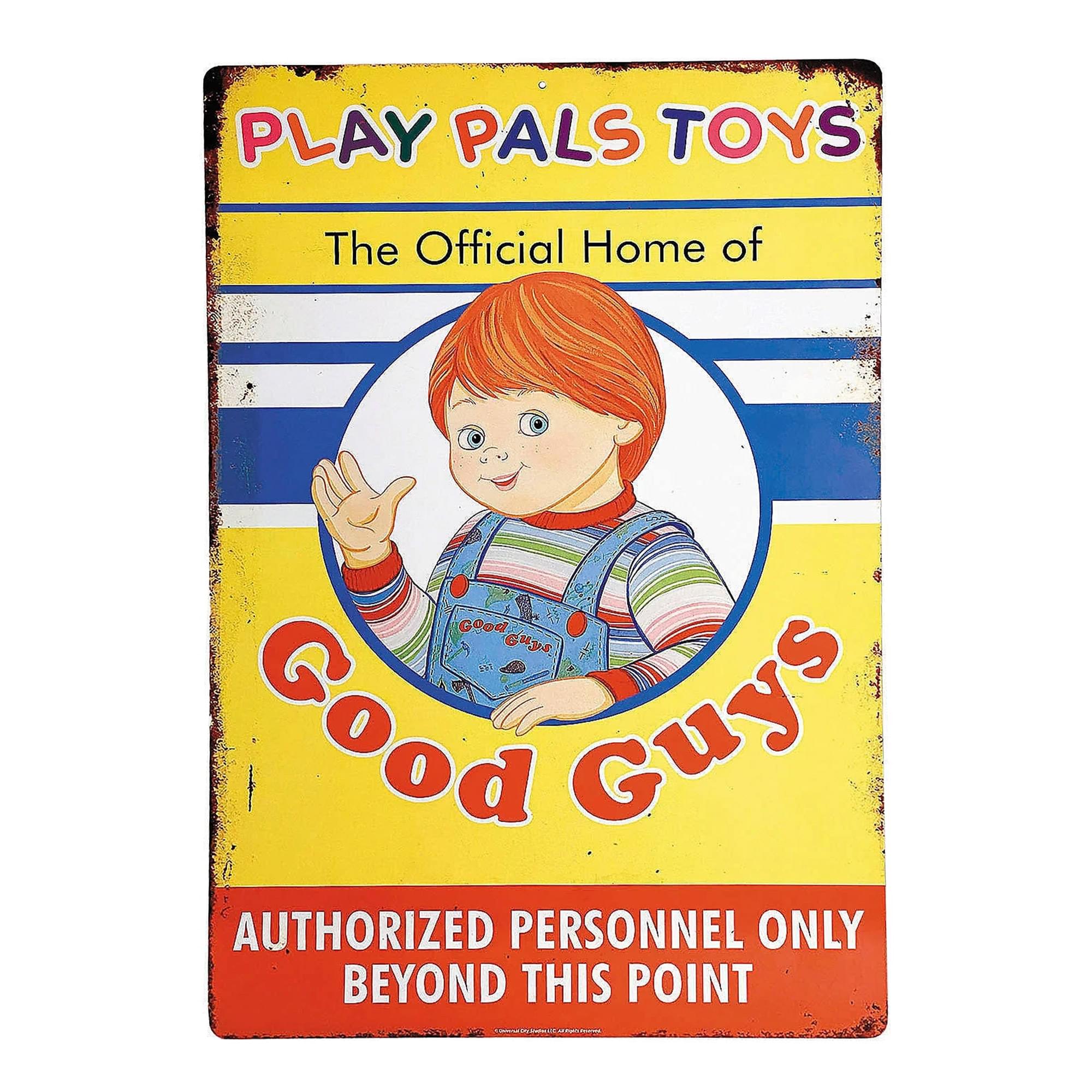 Child's Play 2 Play Pals 12 x 18 Inch Metal Sign Prop