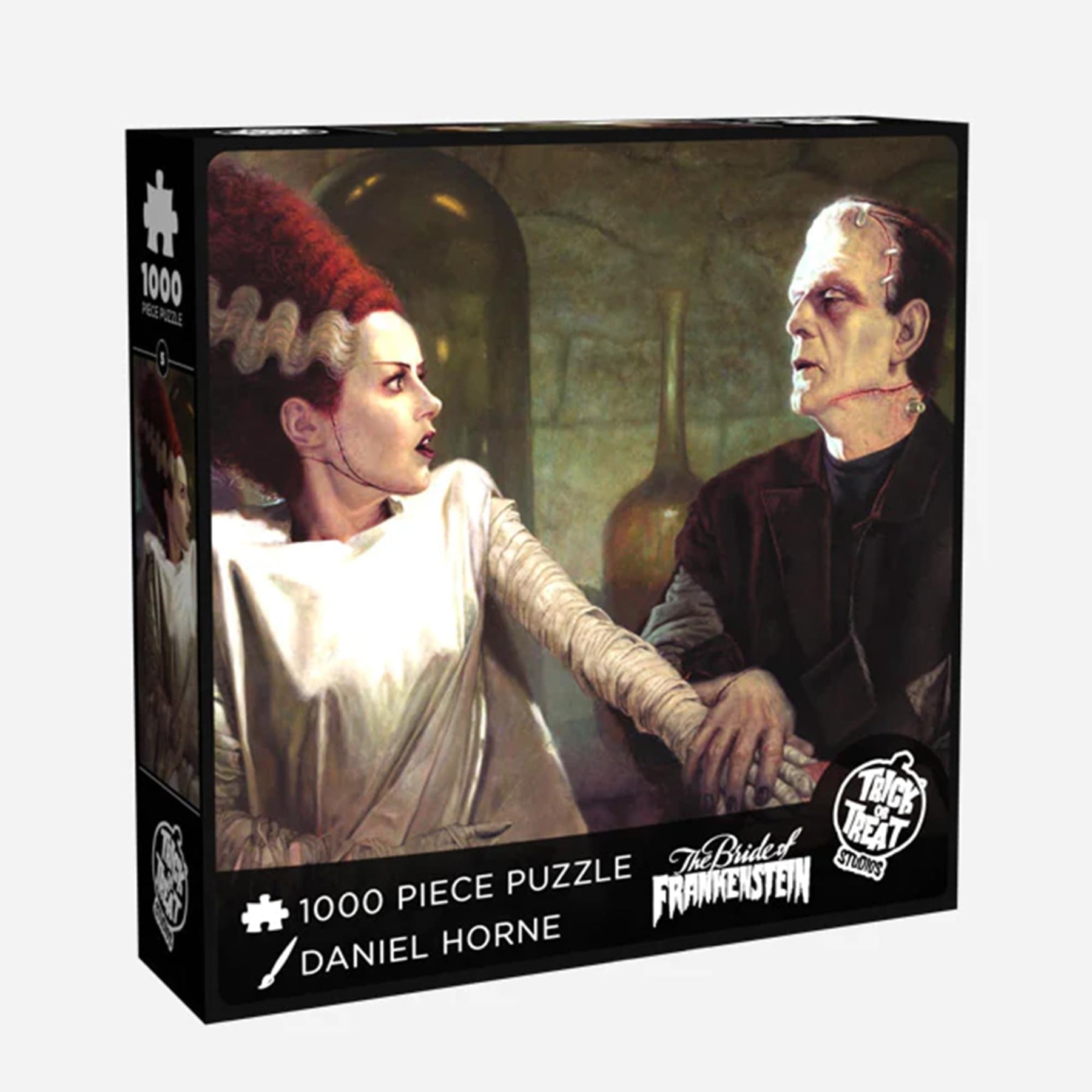 Universal Monsters Frankenstein with Bride 1000 Piece Jigsaw Puzzle