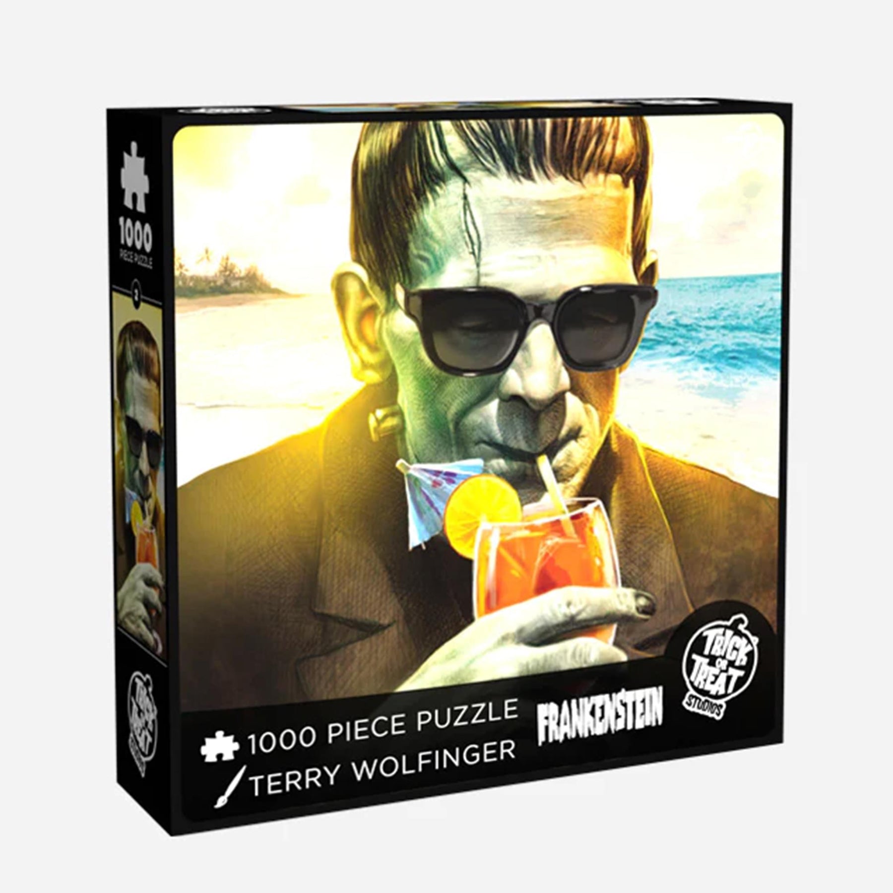 Universal Monsters Frankenstein at the Beach 1000 Piece Jigsaw Puzzle