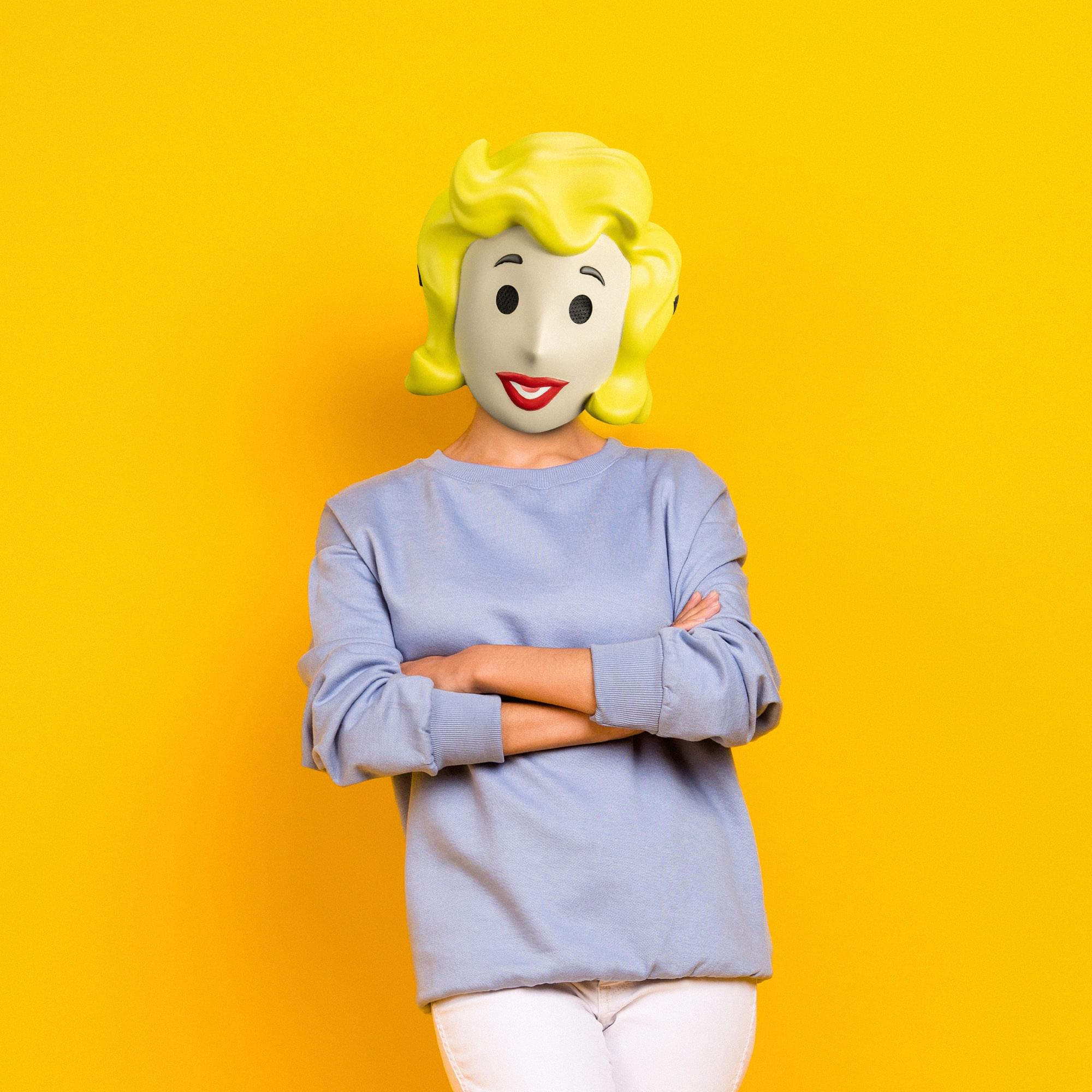 Fallout Vault Girl Adult Retro Injection Costume Mask