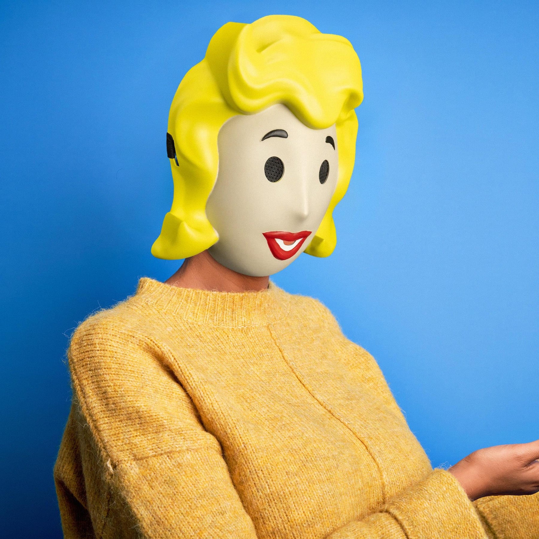 Fallout Vault Girl Adult Retro Injection Costume Mask