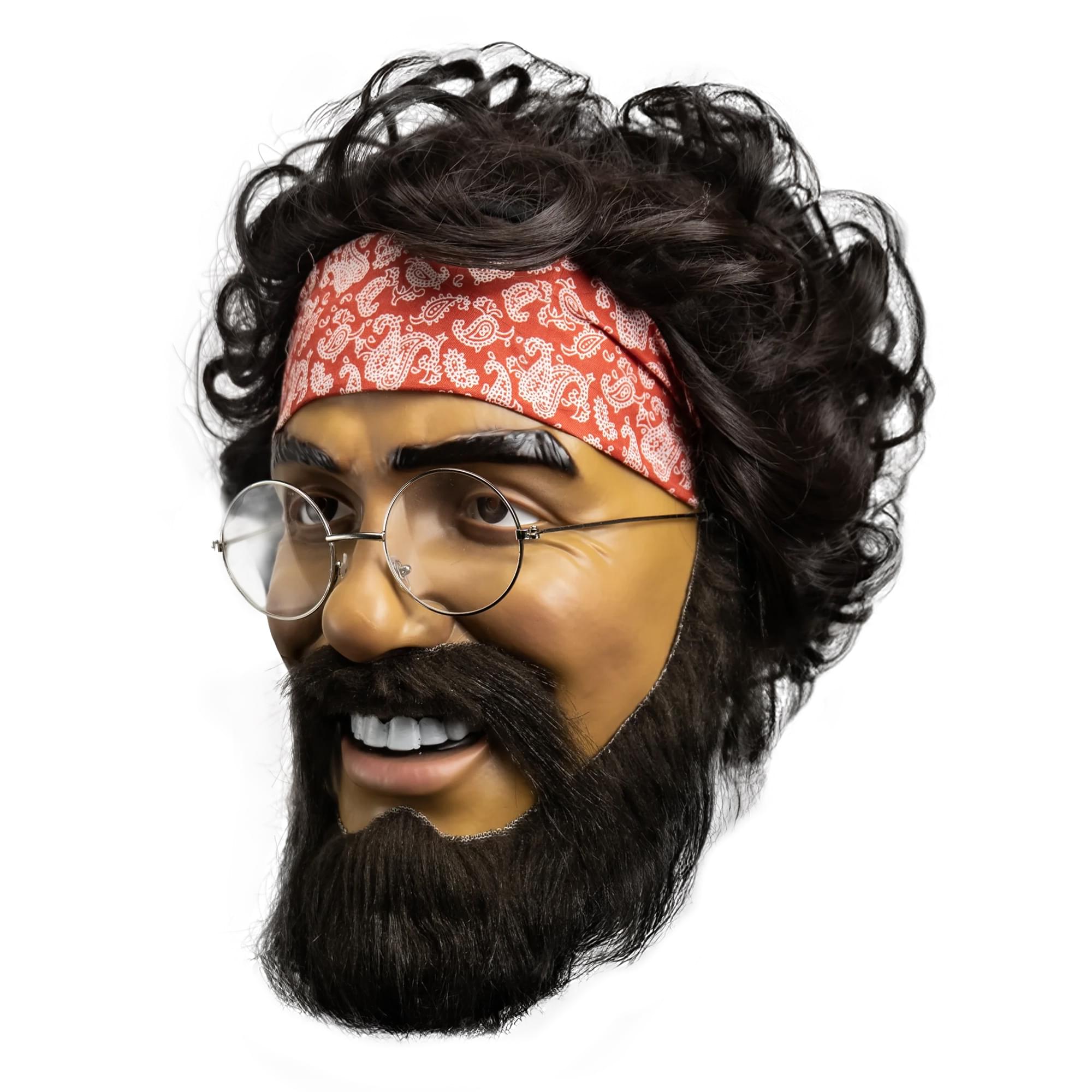 Cheech & Chong Deluxe Injection Adult Costume Mask | Chong