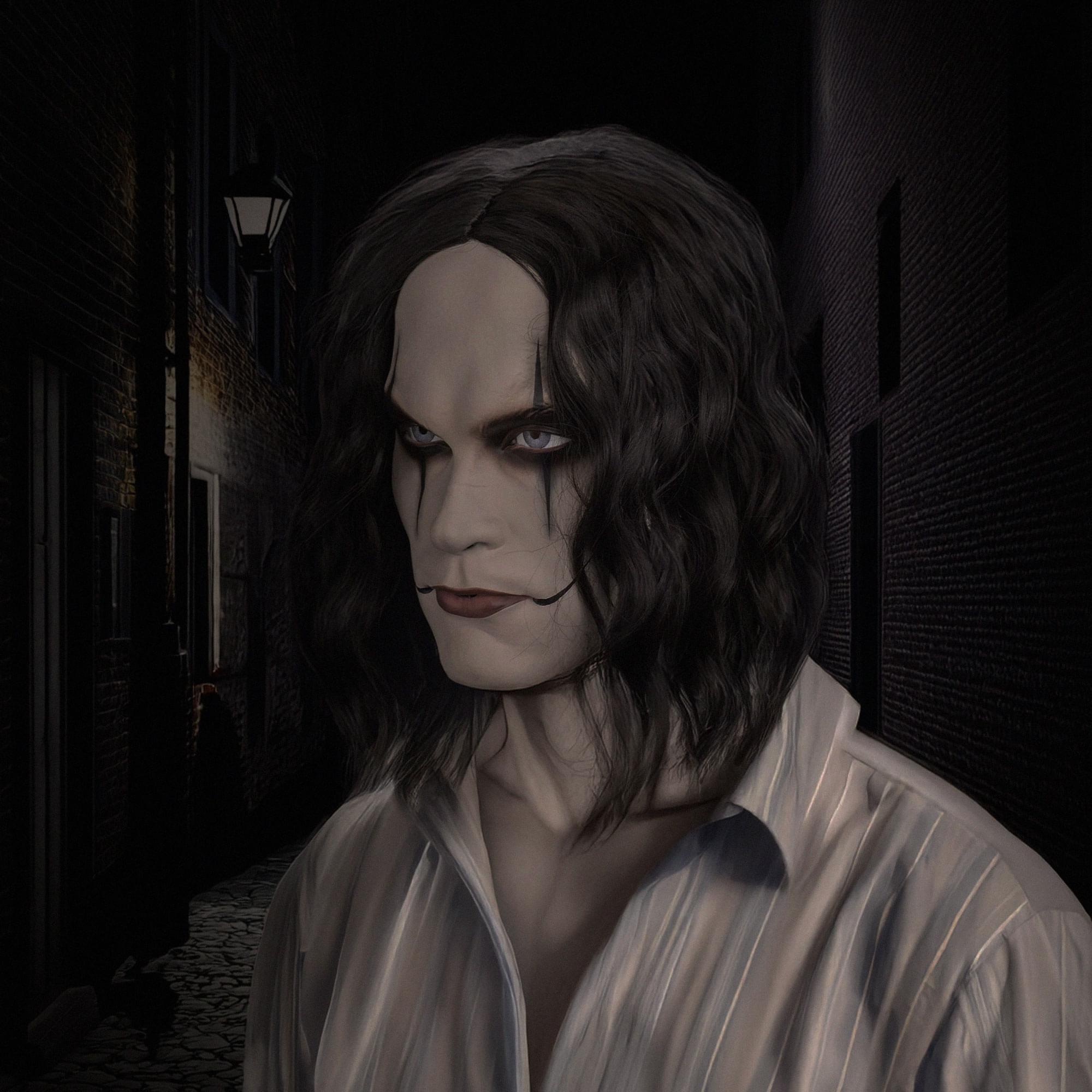 The Crow Eric Draven Adult Deluxe Injection Costume Mask