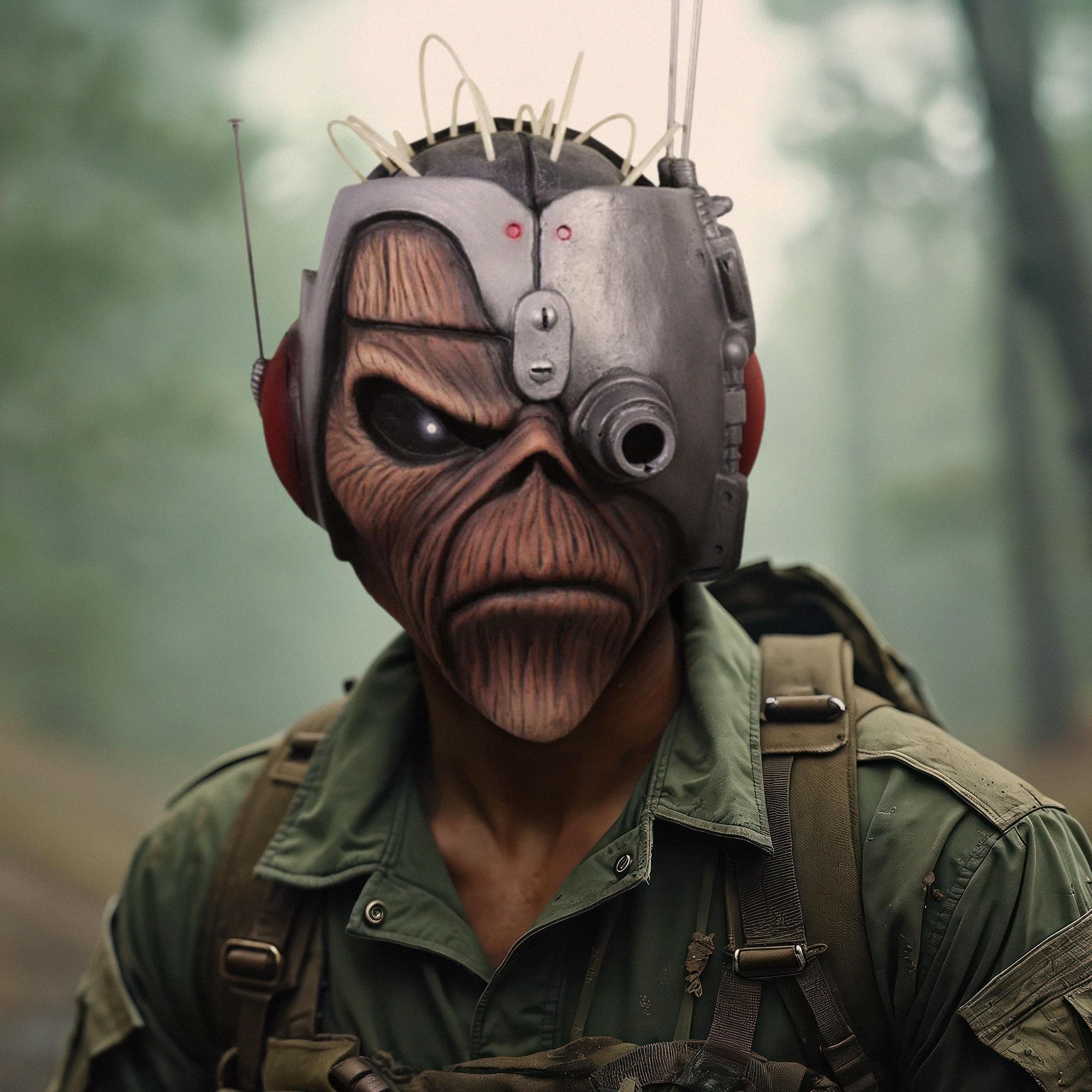 Iron Maiden Somewhere In Time Eddie Adult Latex Costume Mask