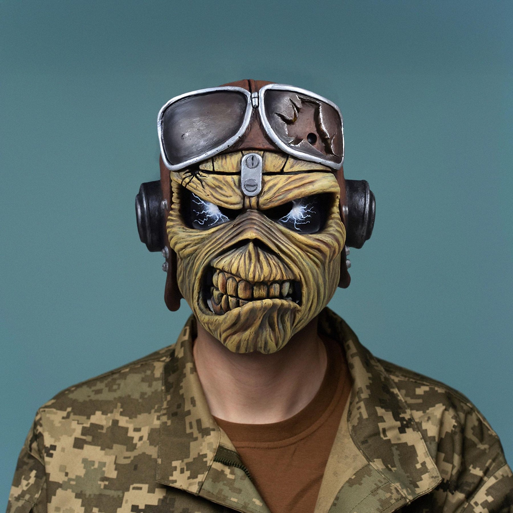 Iron Maiden Aces High Eddie Adult Latex Costume Mask