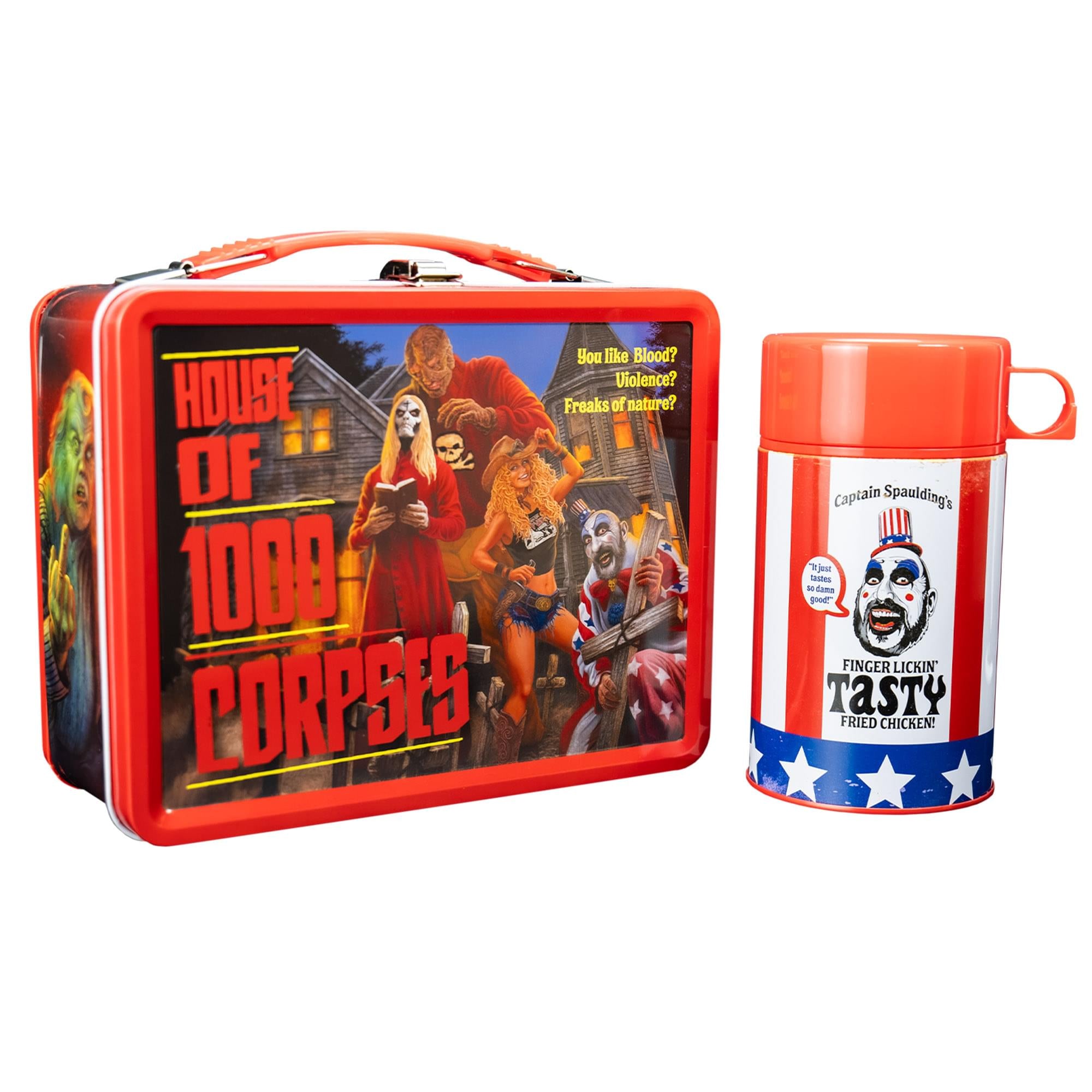 House Of 1000 Corpses Retro Metal Lunchbox With Thermos