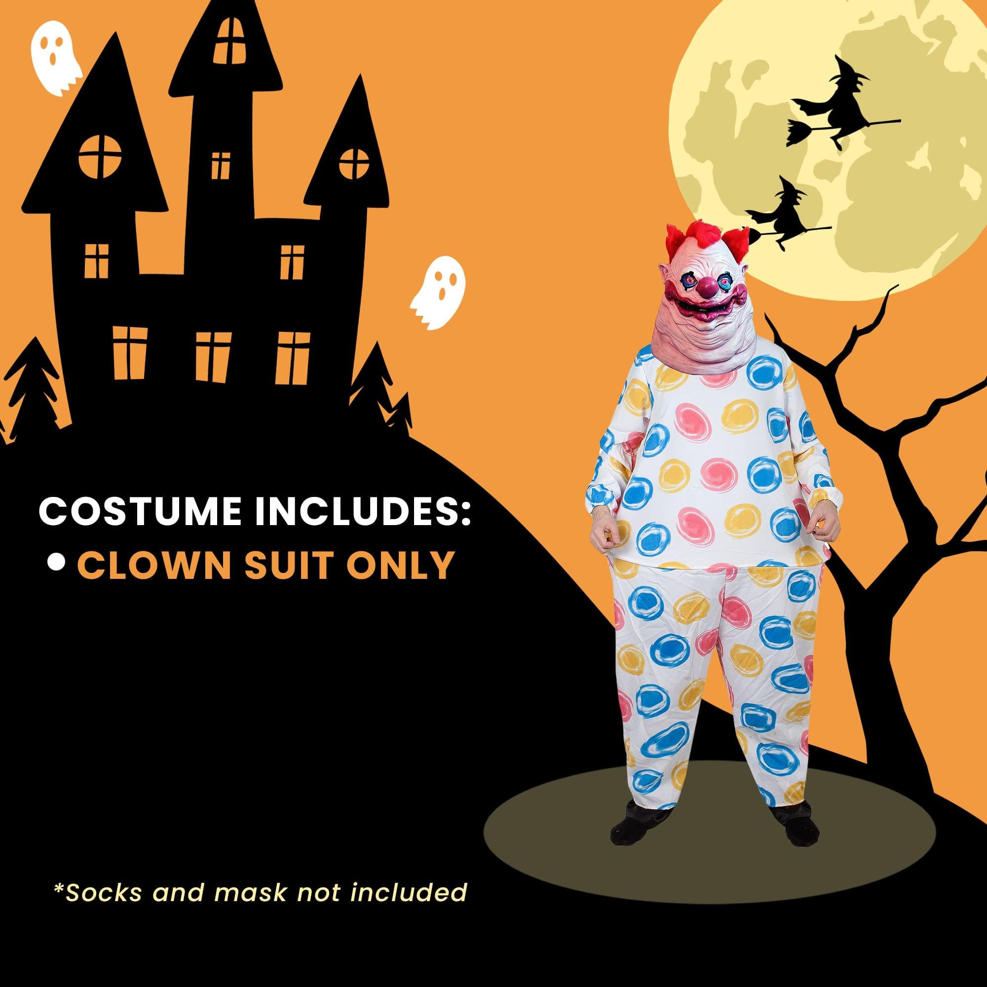 Killer Klowns From Outer Space Fatso Costume Adult Standard