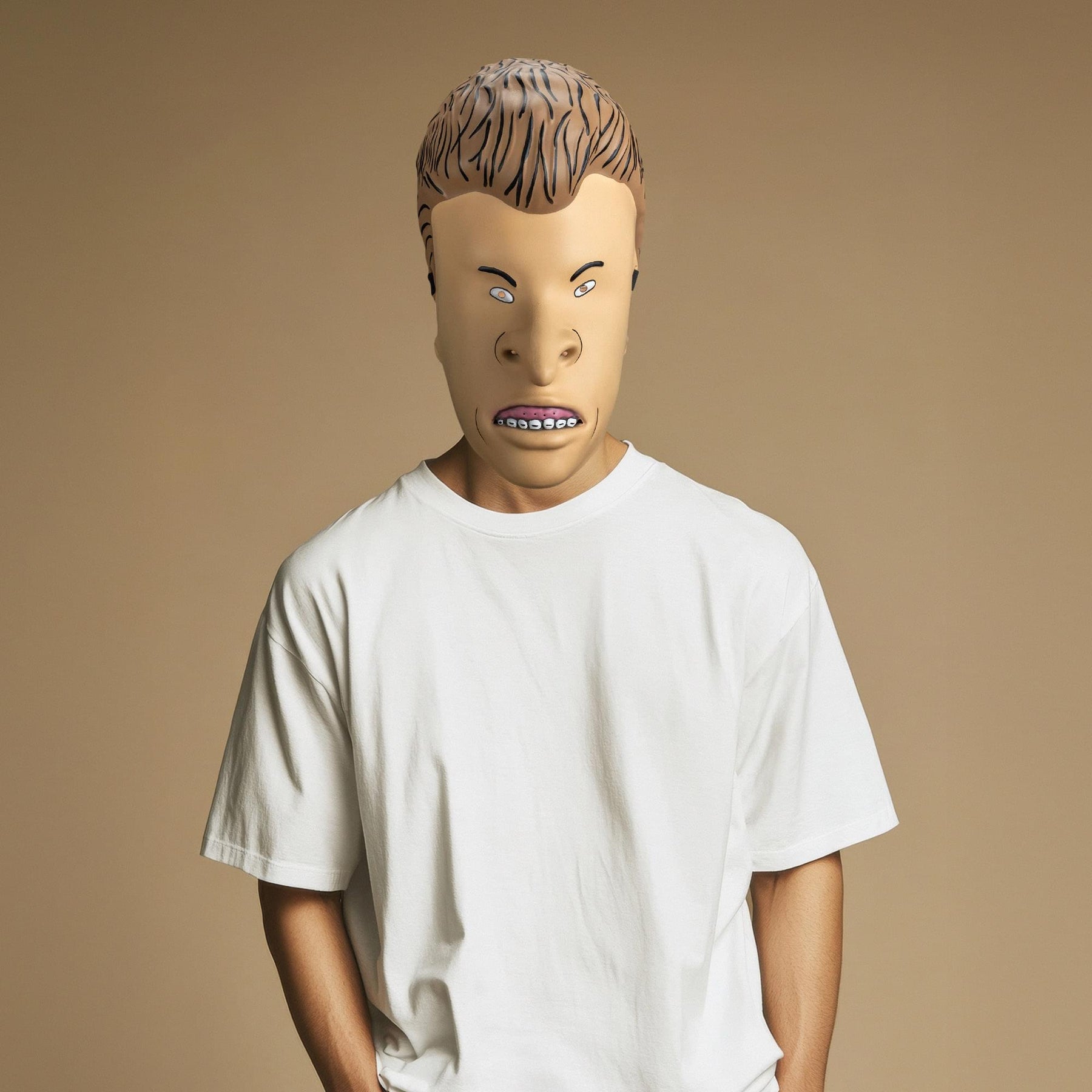 Beavis and Butt-Head Deluxe Adult Injection Costume Mask | Butt-Head