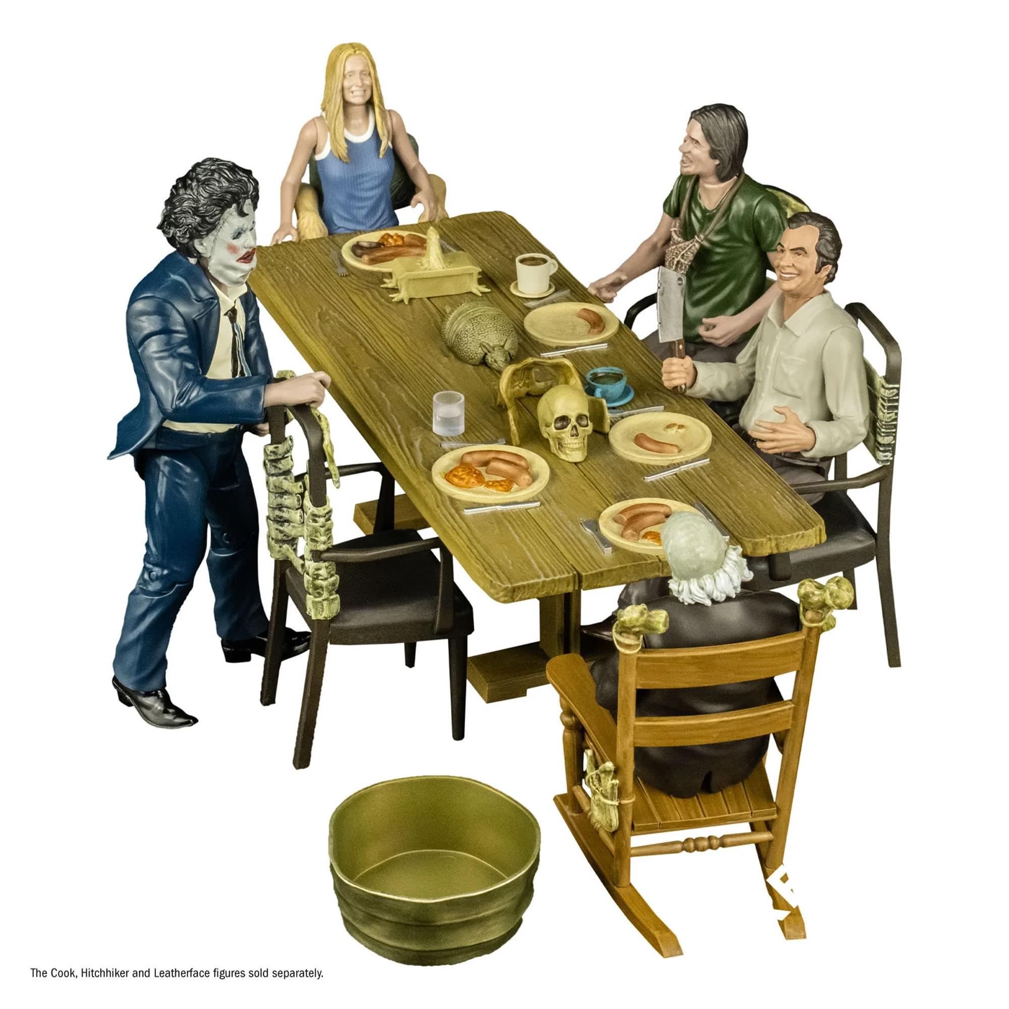 The Texas Chainisaw Massacre (1974) Dinner Scene 5 Inch Figure Playset