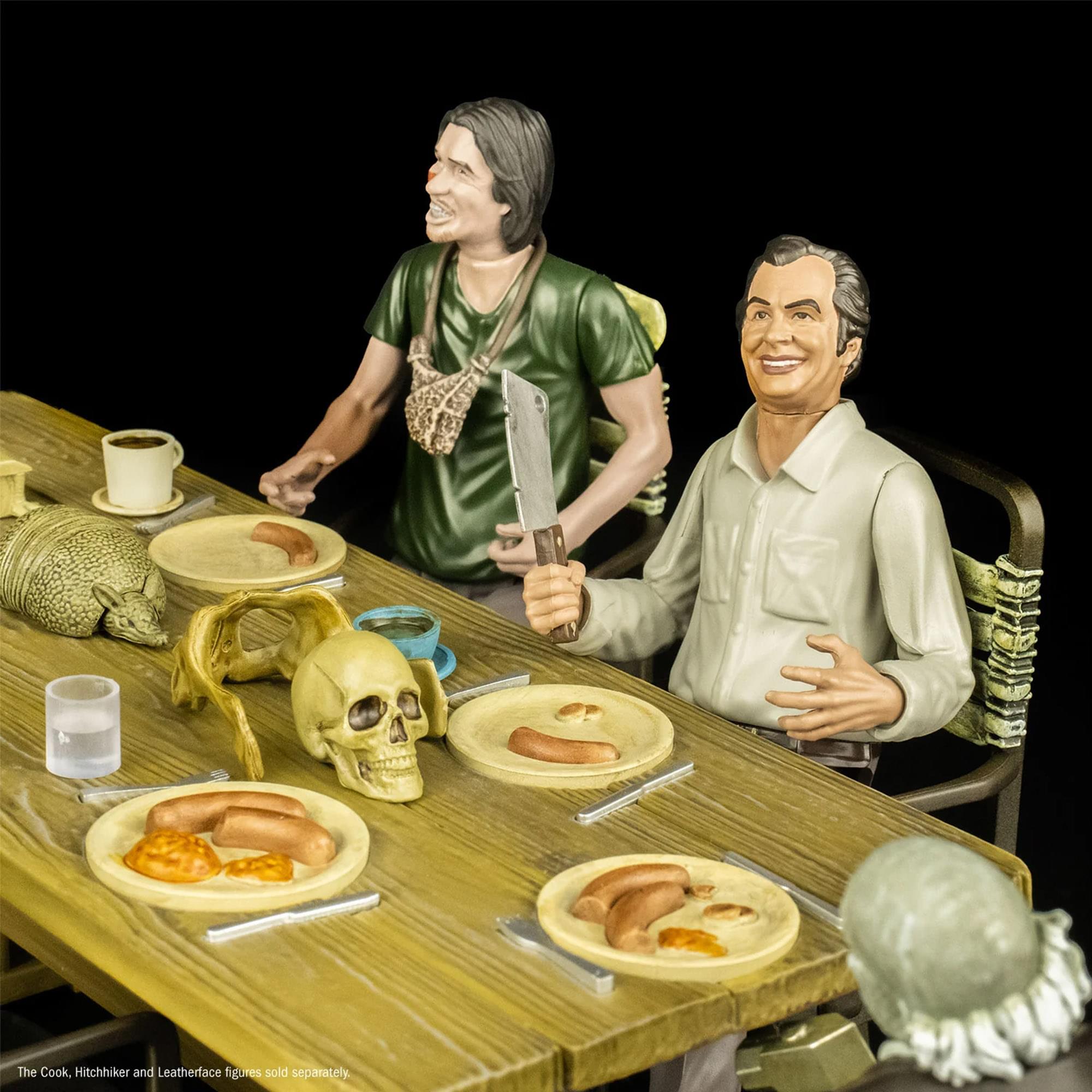 The Texas Chainisaw Massacre (1974) Dinner Scene 5 Inch Figure Playset