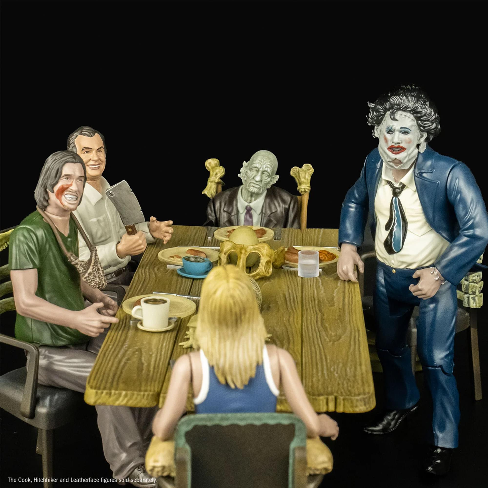 The Texas Chainisaw Massacre (1974) Dinner Scene 5 Inch Figure Playset