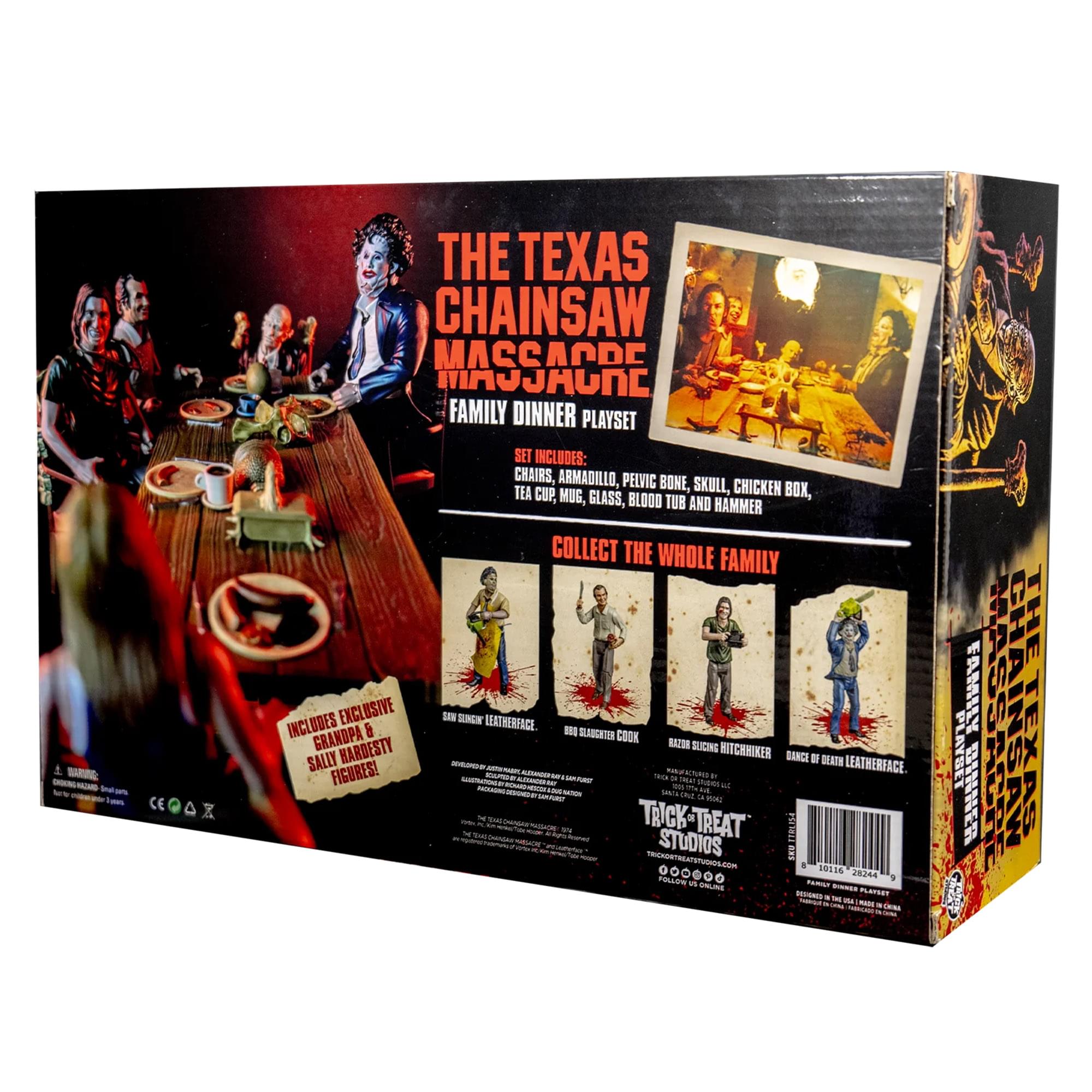 The Texas Chainisaw Massacre (1974) Dinner Scene 5 Inch Figure Playset