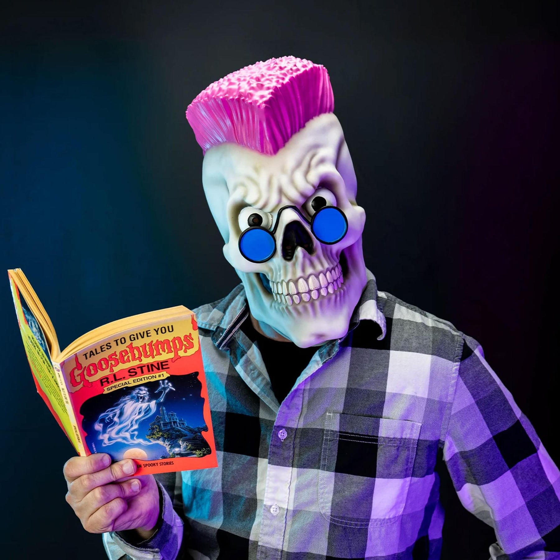 Goosebumps Curly Adult Vinyl Costume Mask