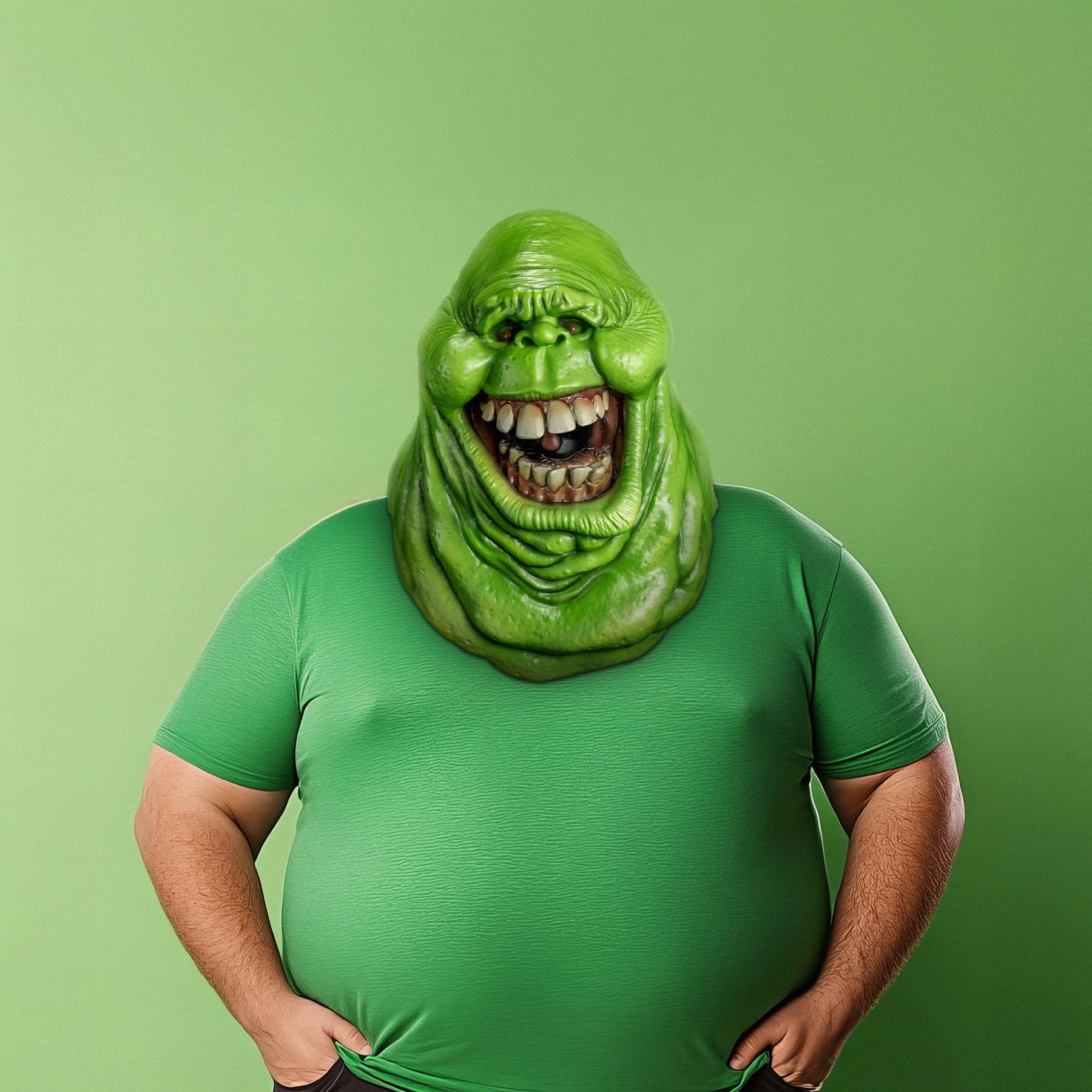 Ghostbusters Slimer Adult Vinyl Costume Mask