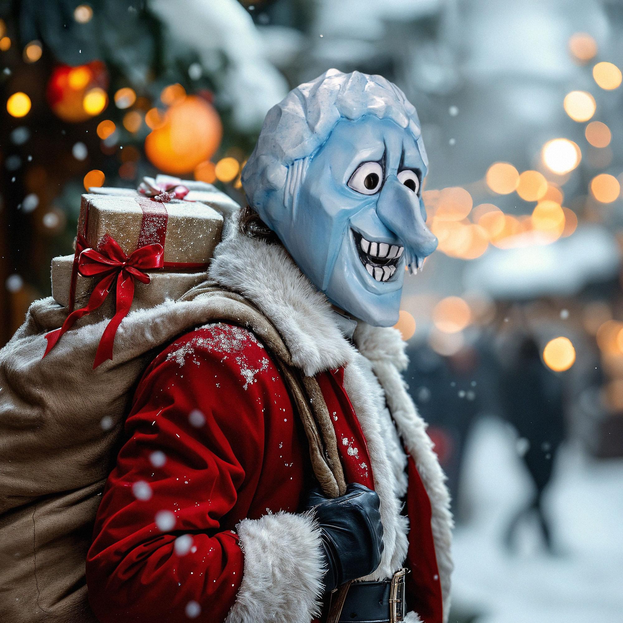 The Year Without a Santa Claus Snow Miser Costume Mask