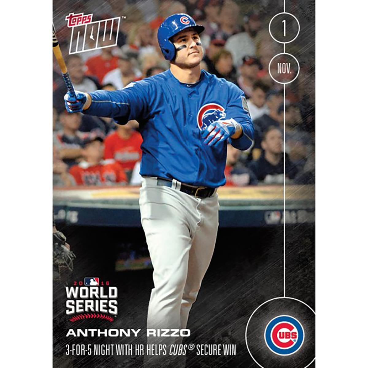MLB Chicago Cubs Anthony Rizzo #652A 2016 Topps NOW Trading Card