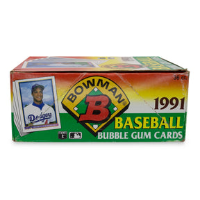 MLB 1991 Bowman Baseball Card Bubble Gum Box | 36 Packs