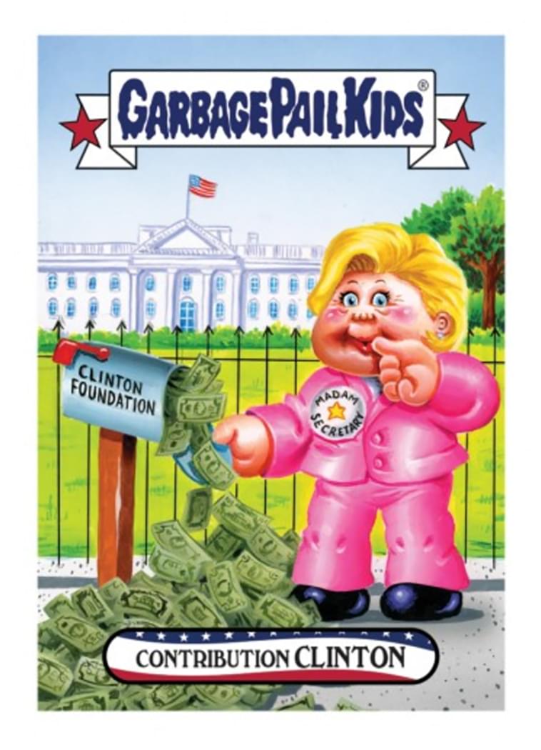Garbage Pail Kids Disg-Race To The White House Contribution Clinton #54