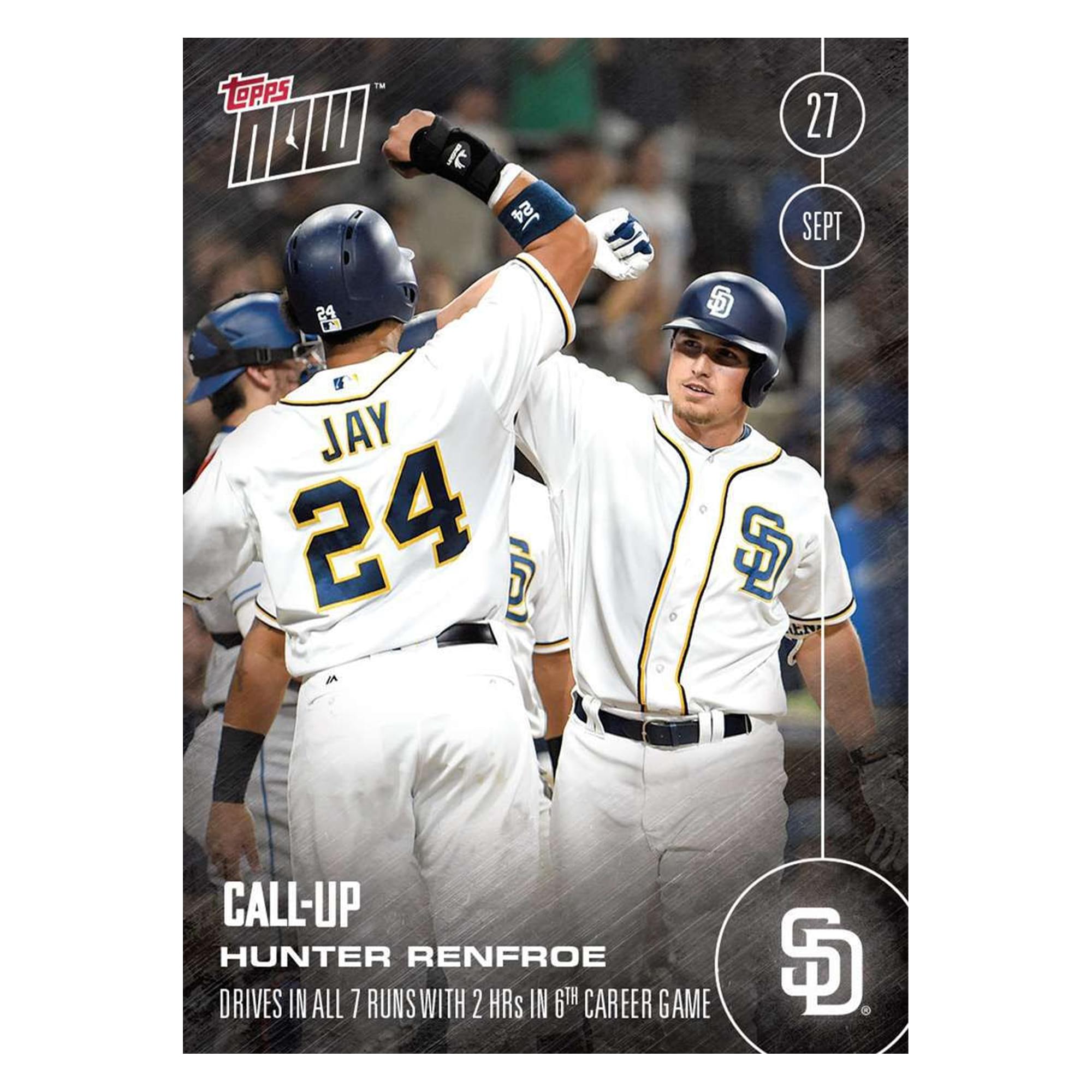 MLB San Diego Padres Hunter Renfroe (Call-Up) #512 Topps NOW Trading Card