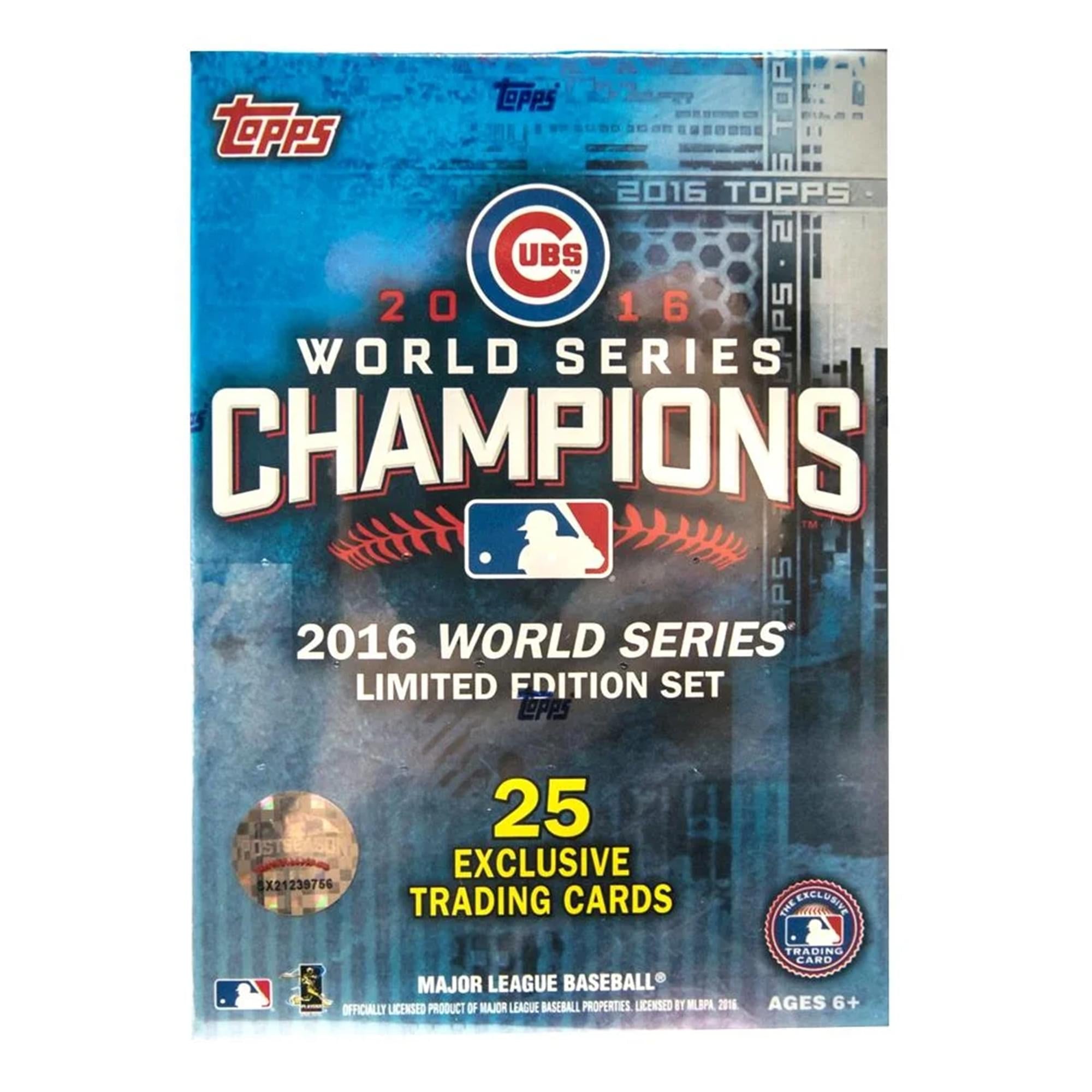 Chicago Cubs MLB 2016 Topps World Series Champions Limited Box | 25 Cards