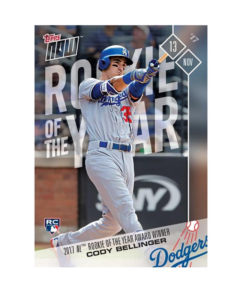 LA Dodgers 2017 NL Rookie of the Year Cody Bellinger (RC) MLB Topps NOW Card