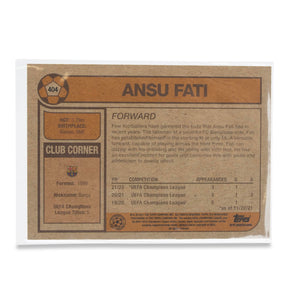 UCL TOPPS Living Set Card #404 | Ansu Fati