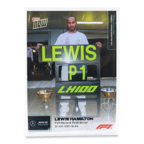 F1 TOPPS NOW Card #55 | Lewis Hamilton First Driver To Win 100 Races